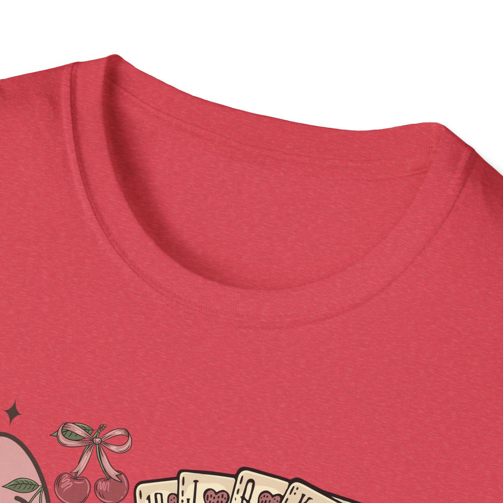 Cowgirl Aesthetic T‑Shirt — Western Boots, Cards & Ribbon Graphic