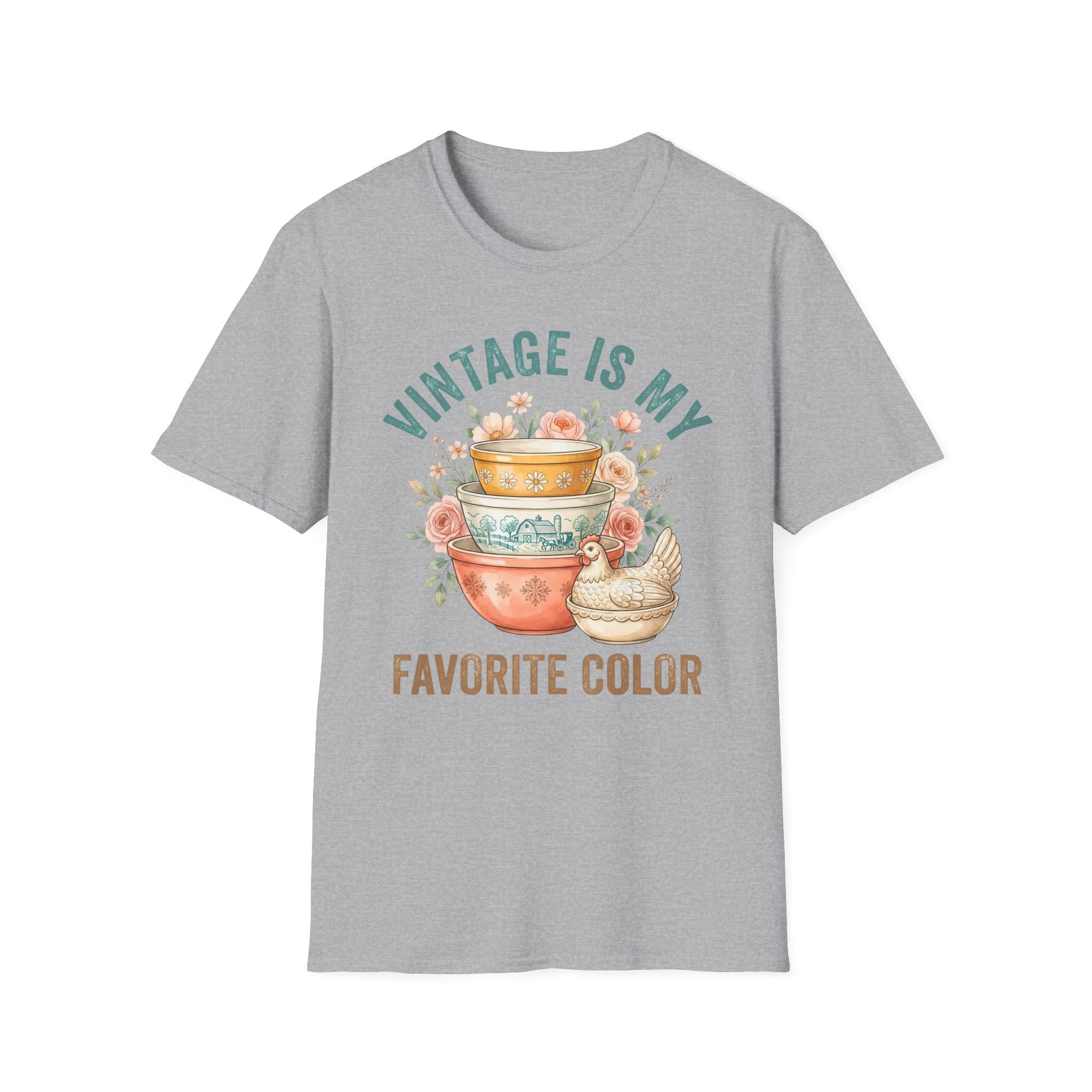 Vintage Is My Favorite Color T-Shirt — Retro Kitchen Bowl Design