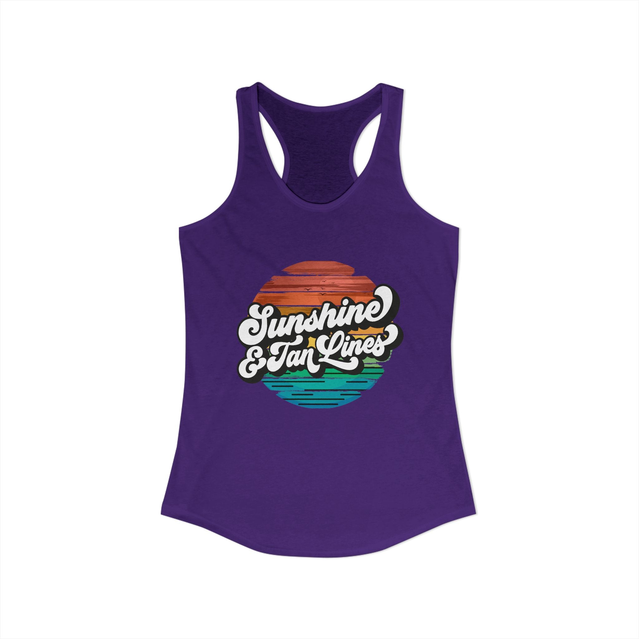 Sunshine & Tan Lines -- Women's Ideal Racerback Tank