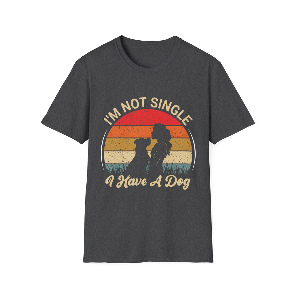 I’m Not Single I Have A Dog T-Shirt — Retro Sunset Dog Lover Tee