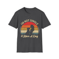 I’m Not Single I Have A Dog T-Shirt — Retro Sunset Dog Lover Tee