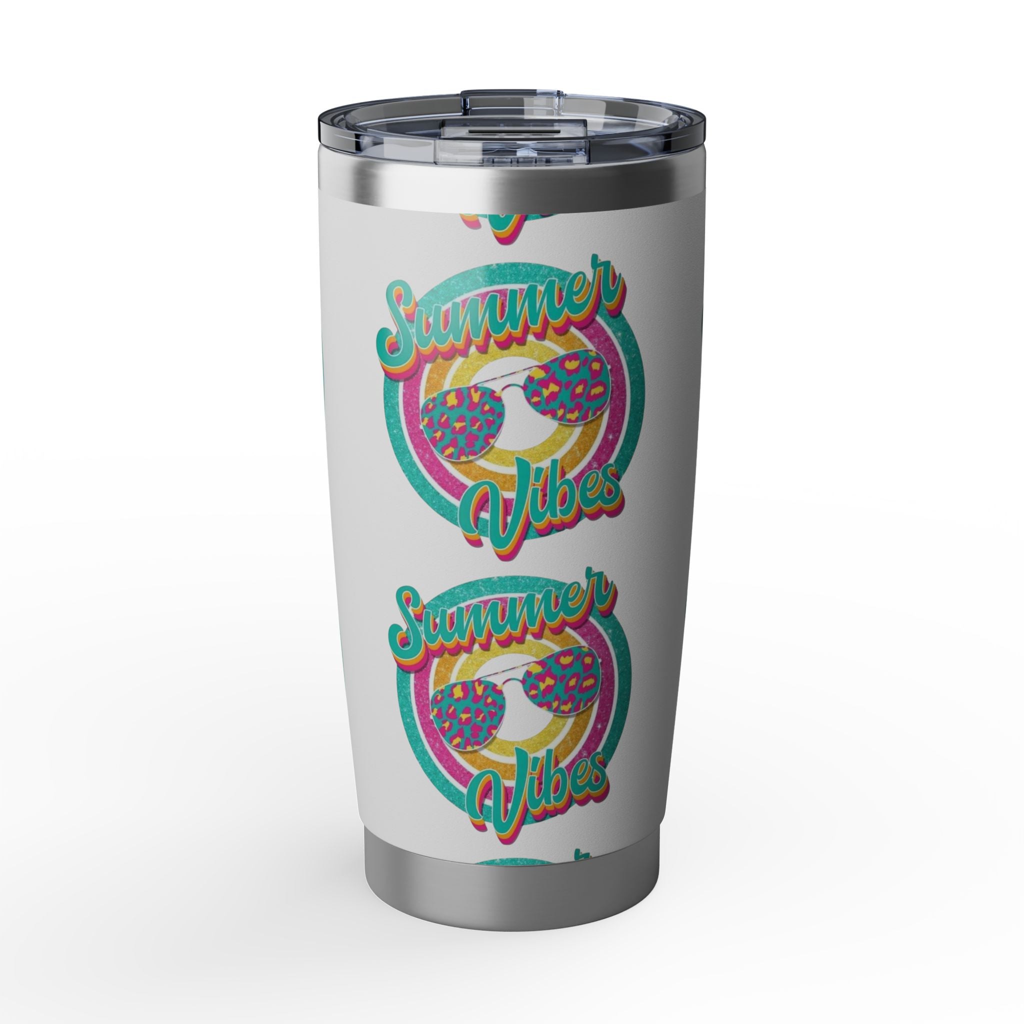 Summer Vibes 20oz Tumbler — Retro Donut Beach Drinkware
