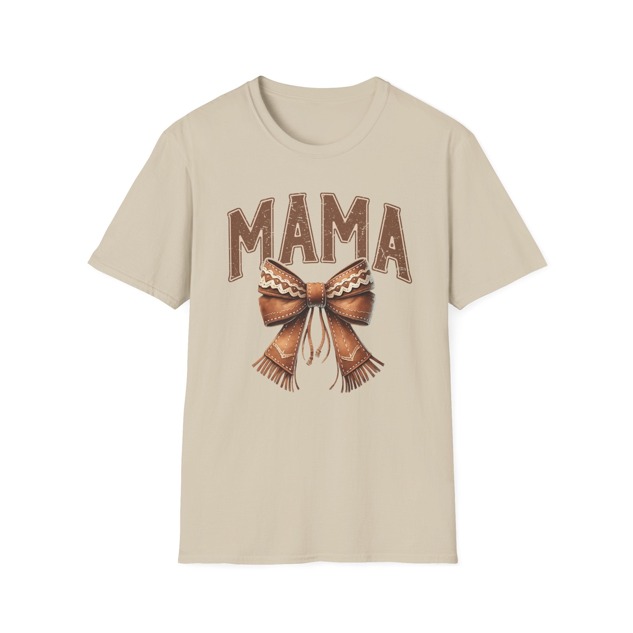 Mama Bow T-Shirt — Vintage Rustic Mom Graphic Tee for Mother's Day
