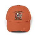 Distressed Cap — "On My Husband's Last Nerve" Skull & Roses Dad Hat, Funny Bachelorette/Mother’s Day Gift