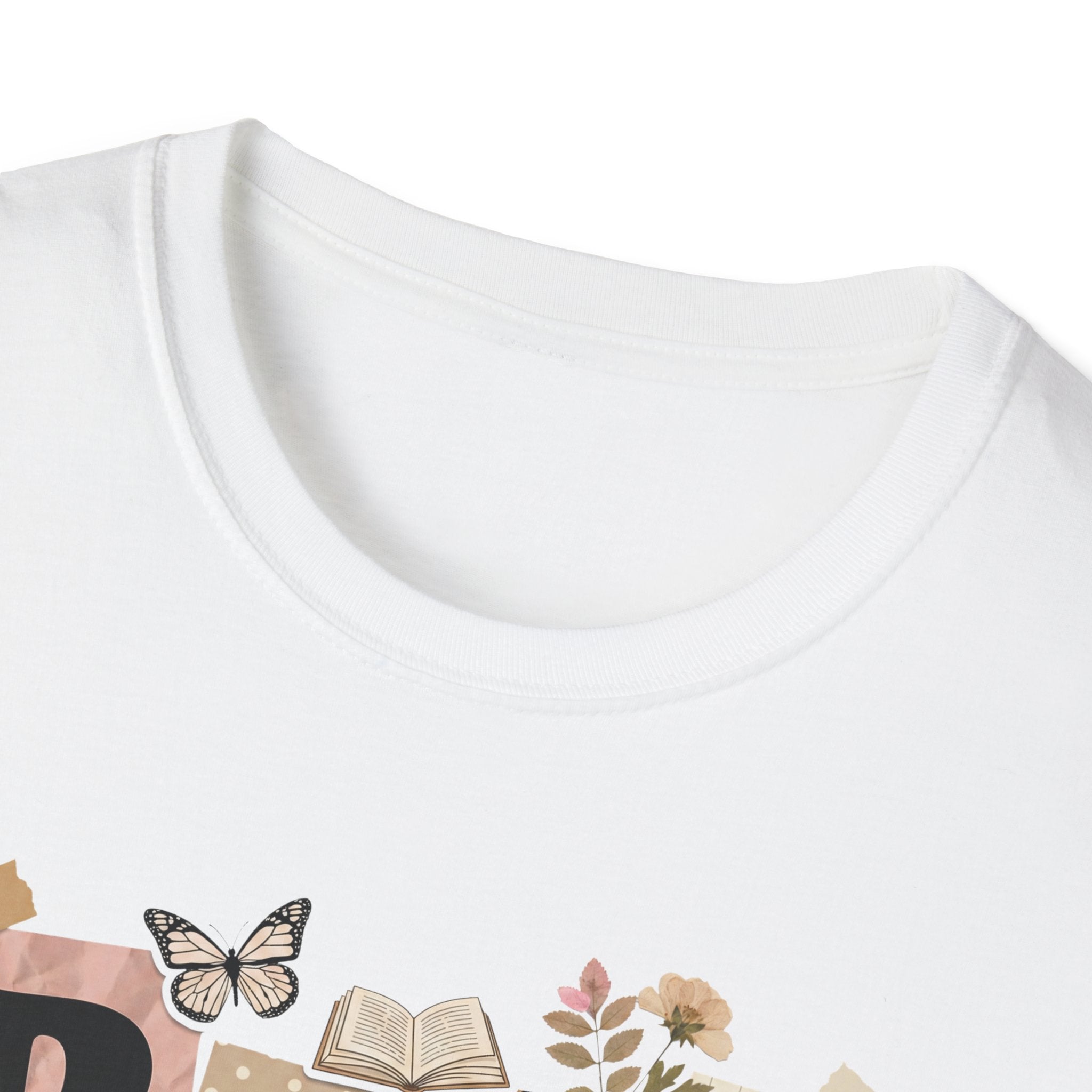 Book Nerd T-Shirt — Vintage Collage Reading Lover Tee