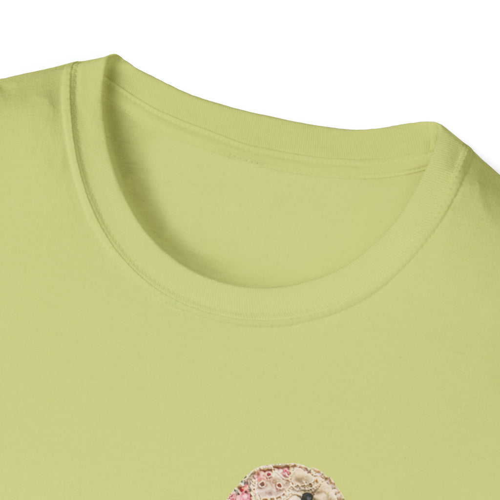 Vintage Patchwork Duck T-Shirt — Cute Floral Goose with Bow Tee