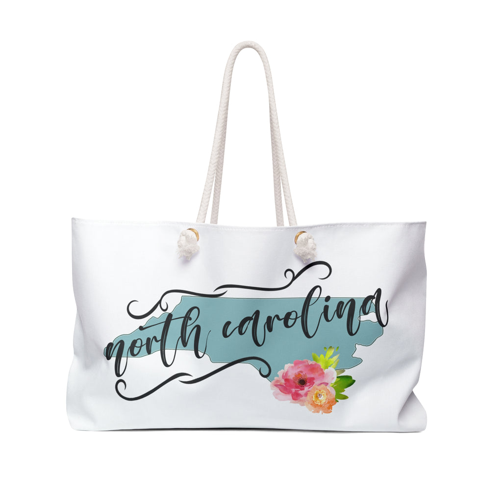 North Carolina Weekender Bag – Floral State Tote