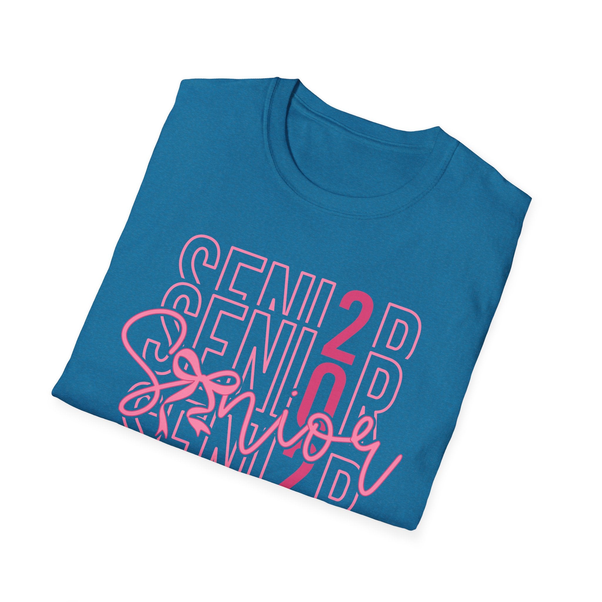 Senior 2026 T-Shirt — Pink Script Graduation Tee