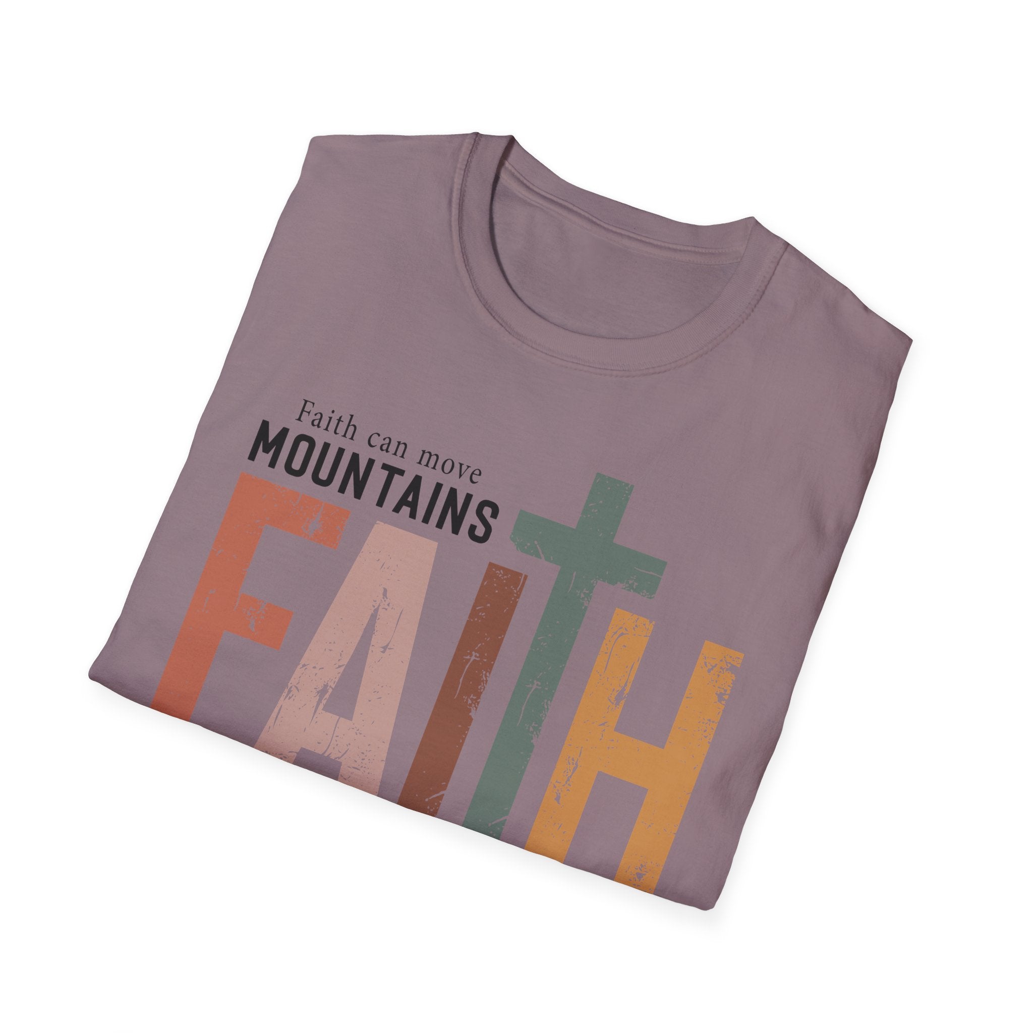 Faith Mountains T-Shirt — Matthew 17:20 Christian Inspirational Tee