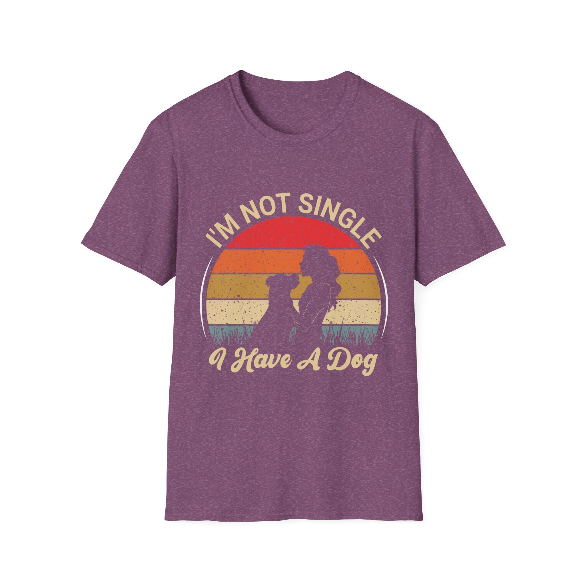 I’m Not Single I Have A Dog T-Shirt — Retro Sunset Dog Lover Tee