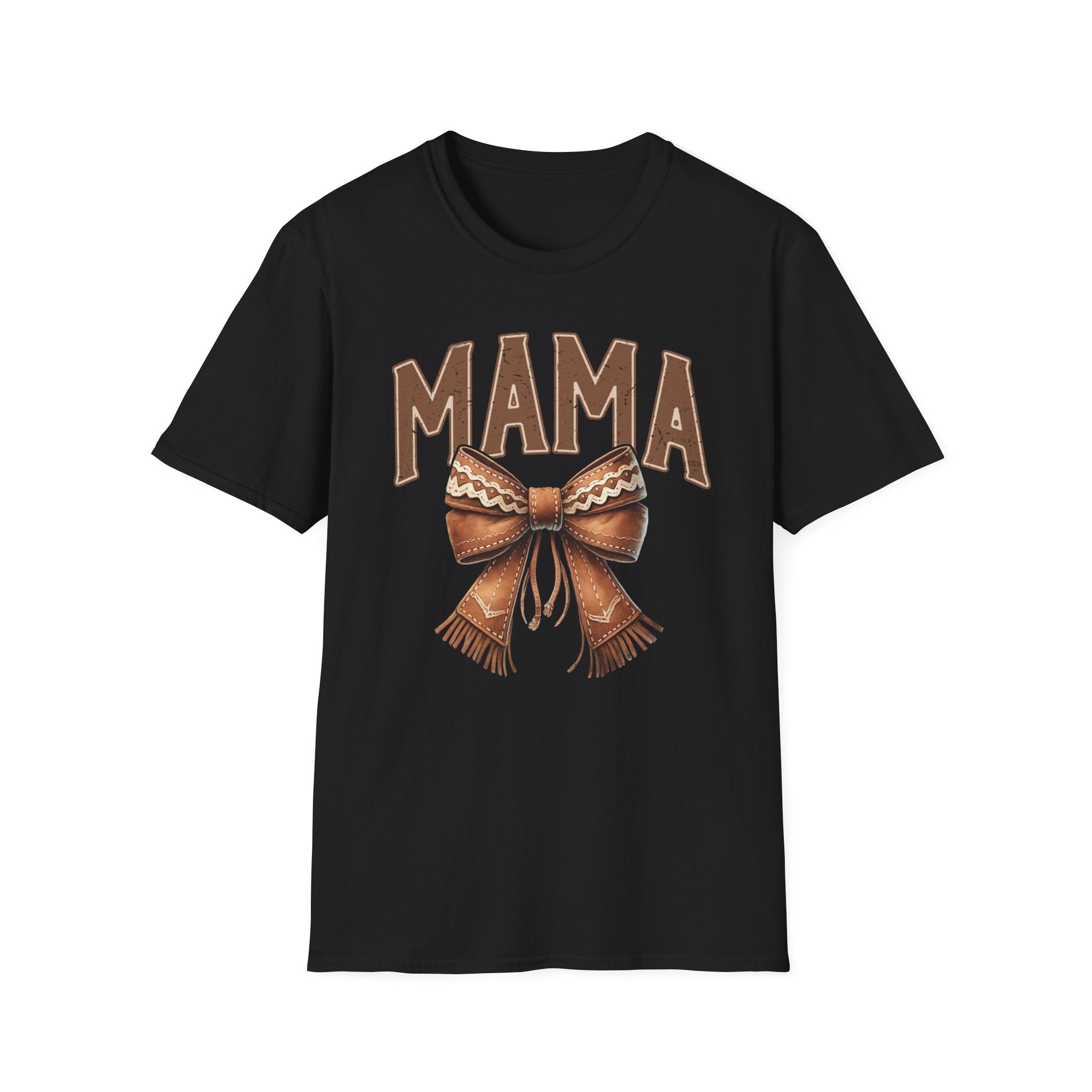 Mama Bow T-Shirt — Vintage Rustic Mom Graphic Tee for Mother's Day