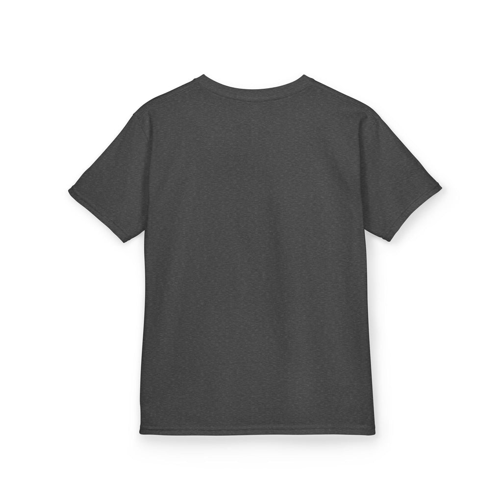 Kids T-Shirt — Vintage Bunny Girl Oval Portrait Tee (Pastel Floral, Bow Accent)
