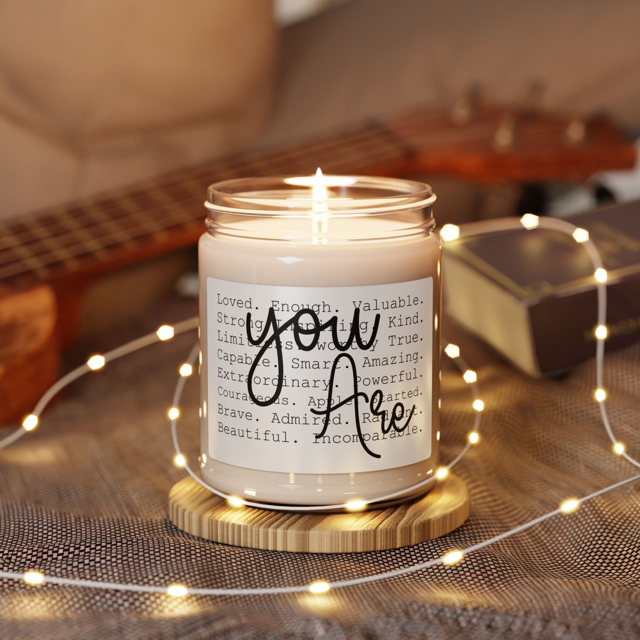 You Are Loved Soy Candle — 9oz Scented Jar (Affirmation Gift)