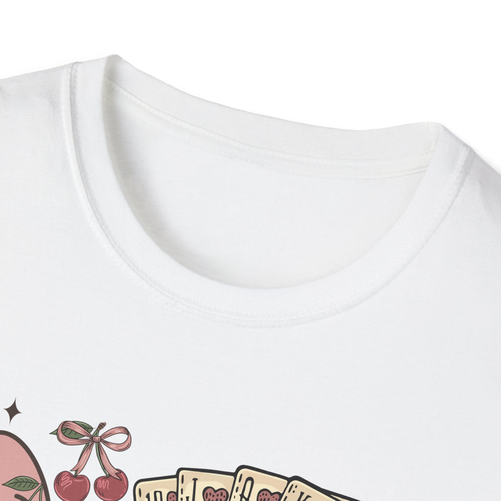 Cowgirl Aesthetic T‑Shirt — Western Boots, Cards & Ribbon Graphic