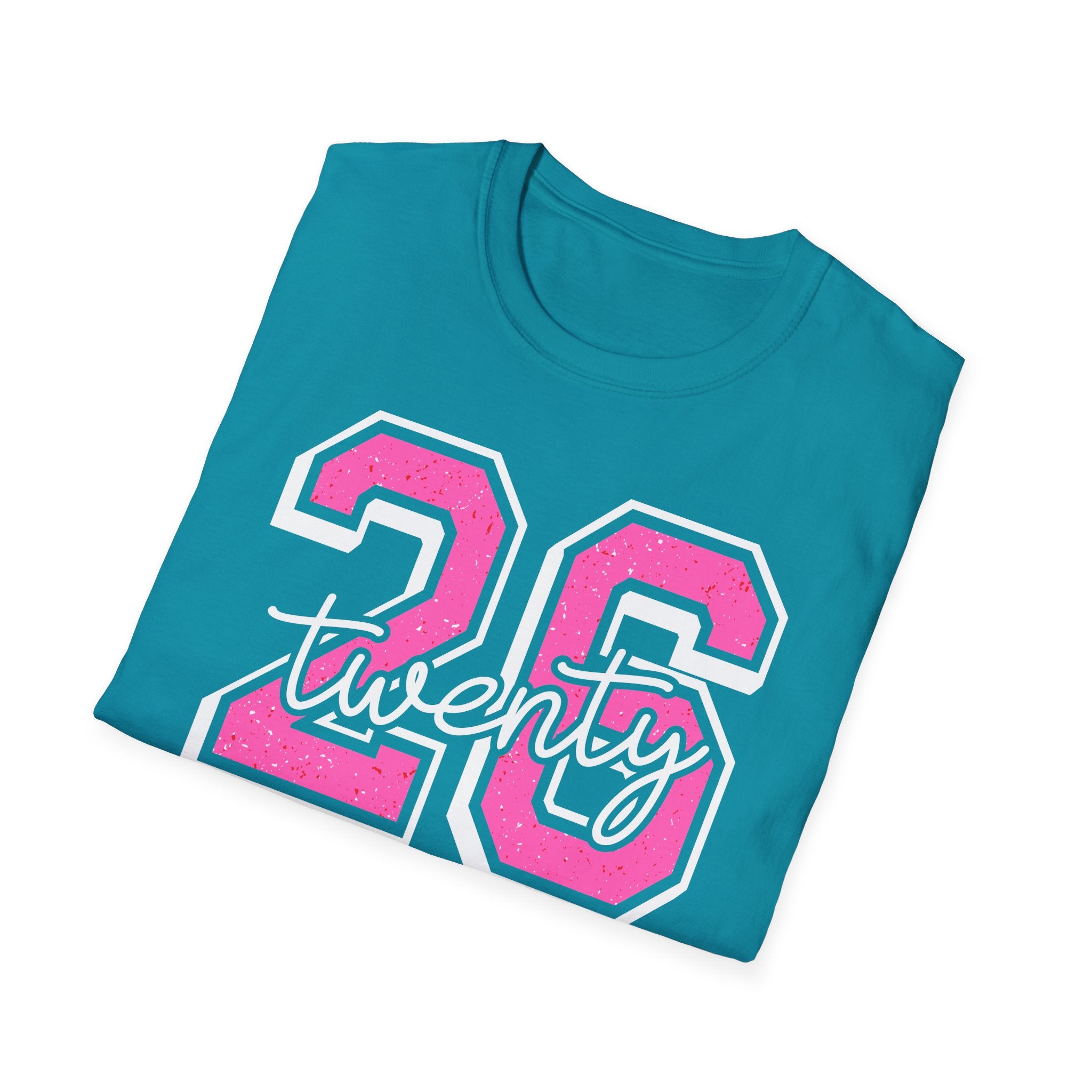 Senior Class of 26 T-Shirt — "twenty 26" Pink Varsity Senior Tee
