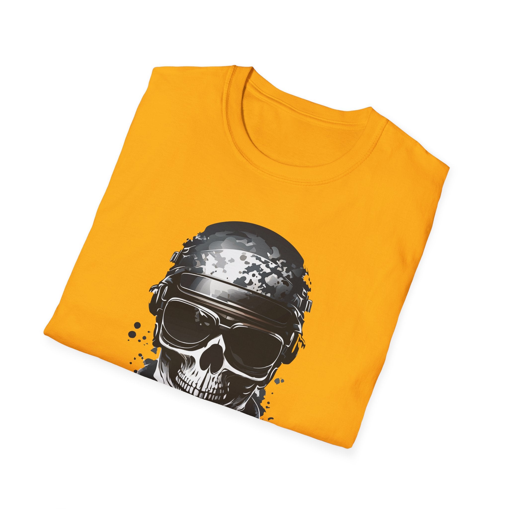 Skull Soldier Graphic T-Shirt — Tactical Skull Helmet Design