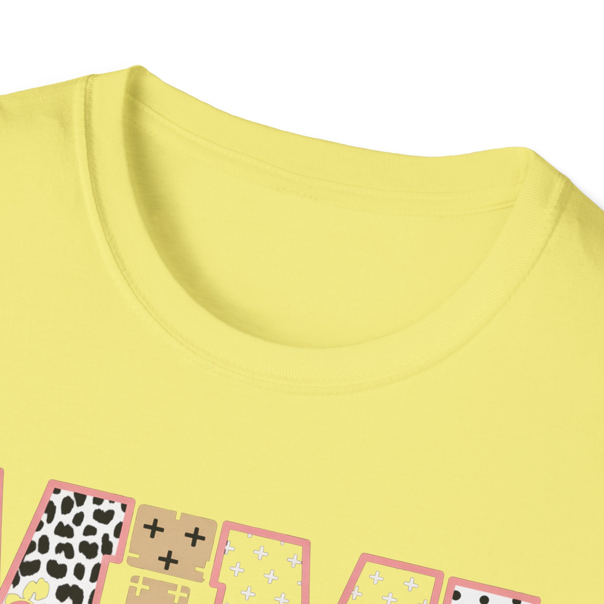 Mimi Leopard Patchwork T‑Shirt — Cute Floral & Animal Print "Mimi" Graphic Tee