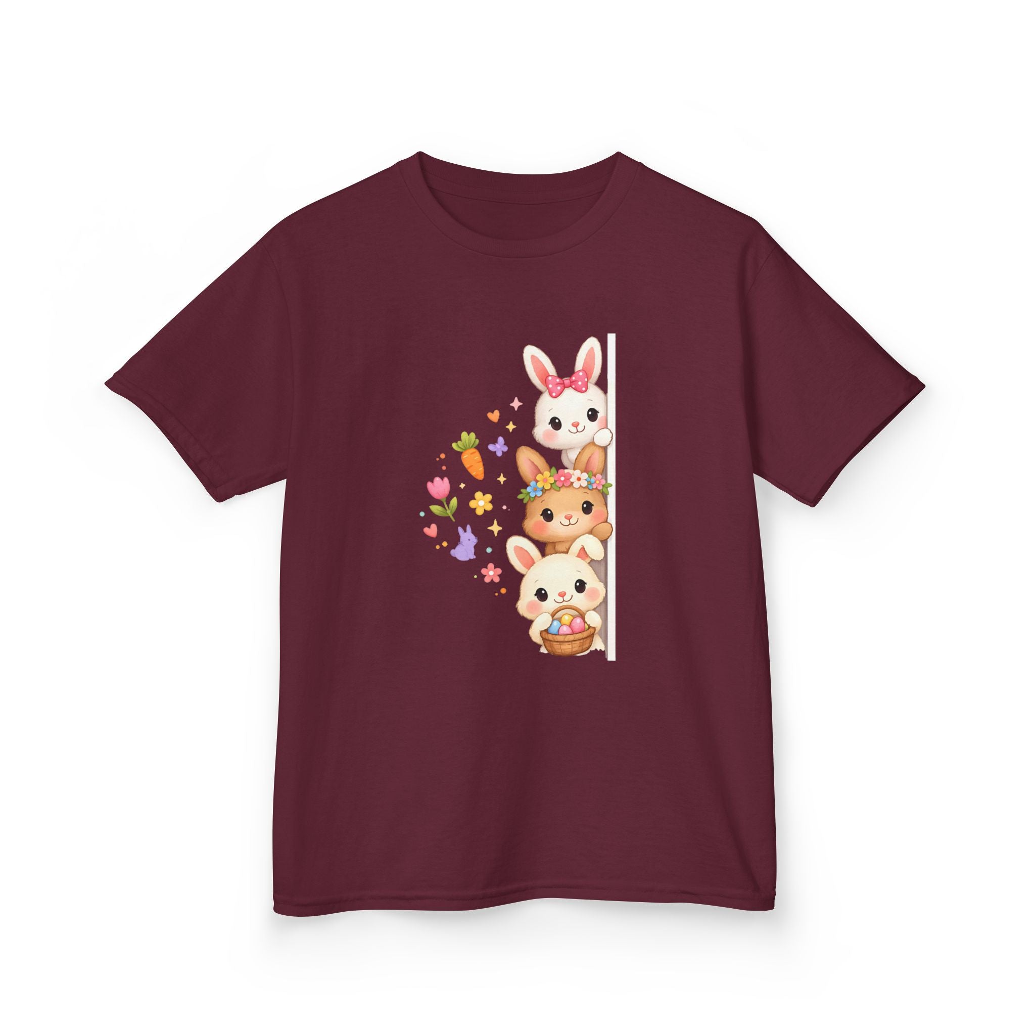 Kids Tee — Cute Stacked Woodland Animals with Bunnies & Squirrel Design