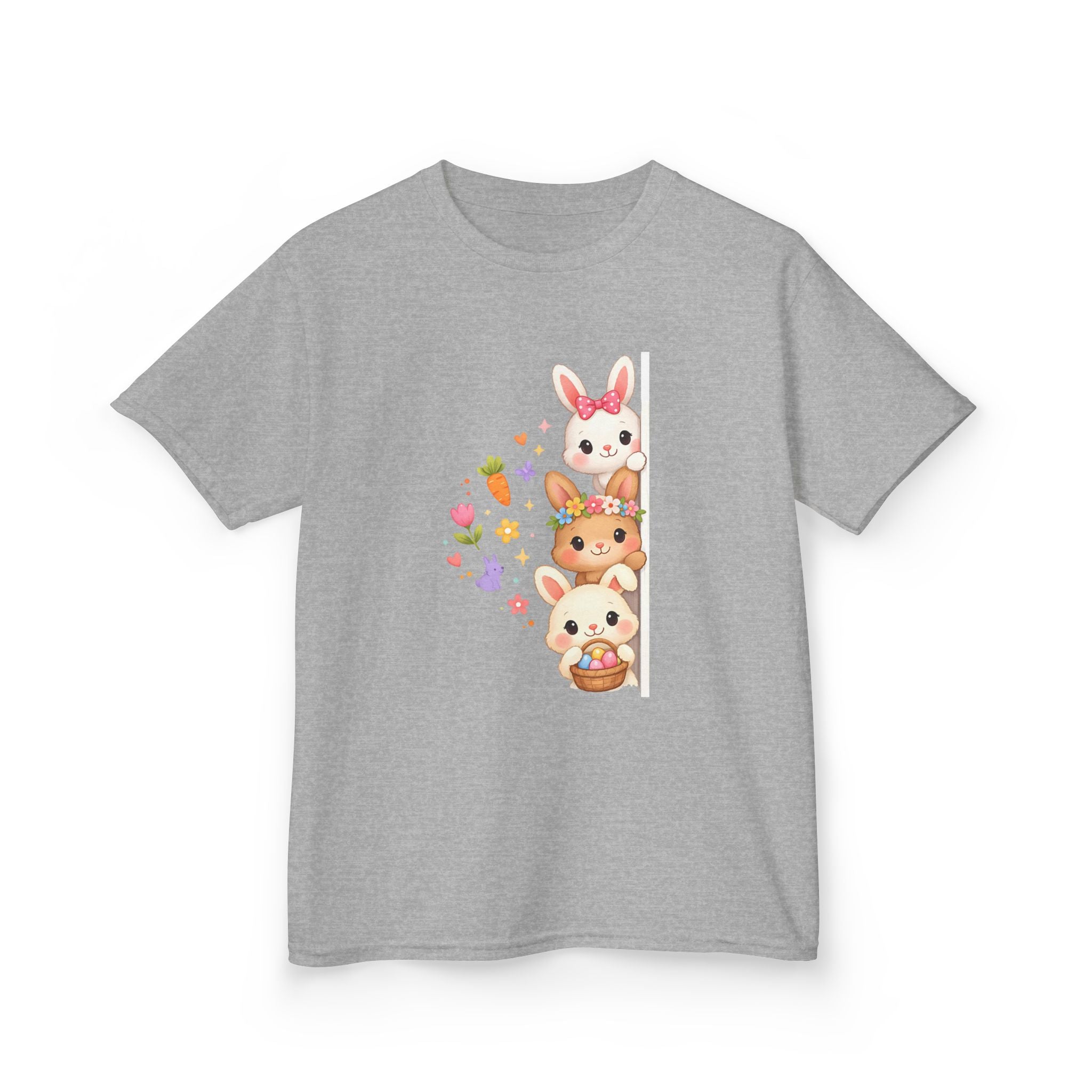 Kids Tee — Cute Stacked Woodland Animals with Bunnies & Squirrel Design