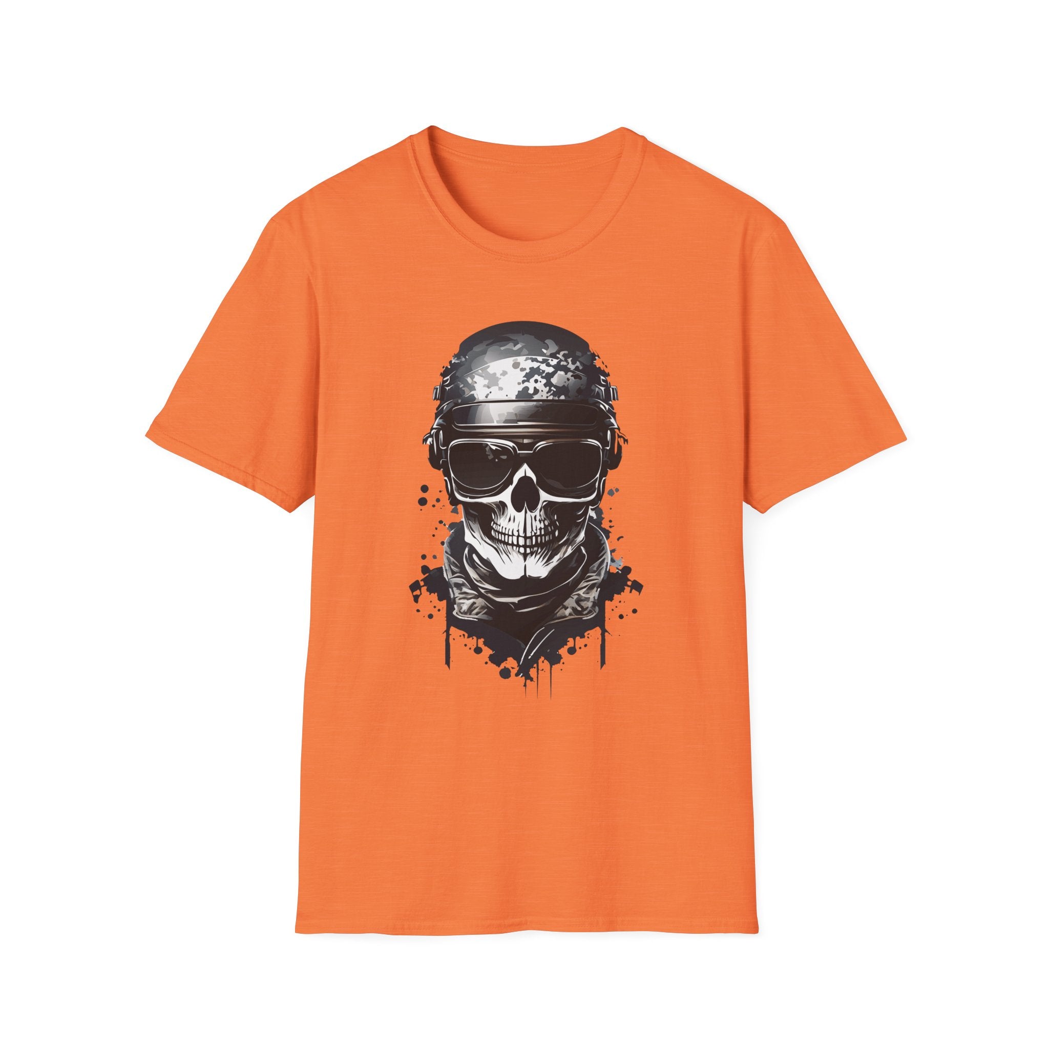 Skull Soldier Graphic T-Shirt — Tactical Skull Helmet Design