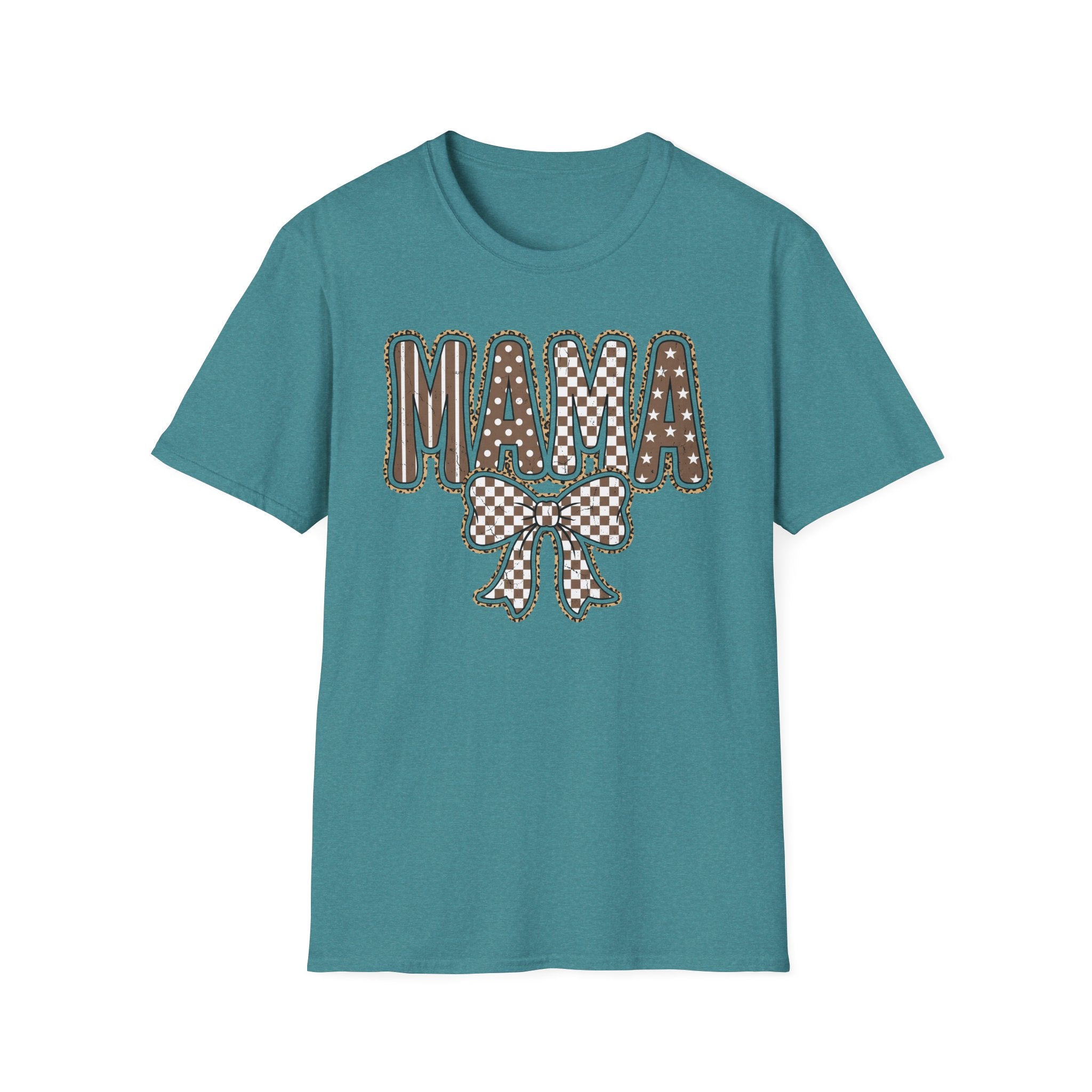 Mama Graphic T-Shirt — Polka Dot Lettering with Bow | Mother’s Day Gift