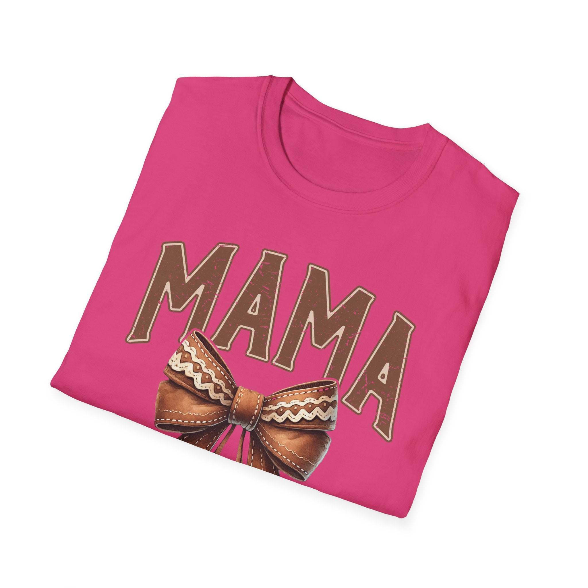 Mama Bow T-Shirt — Vintage Rustic Mom Graphic Tee for Mother's Day
