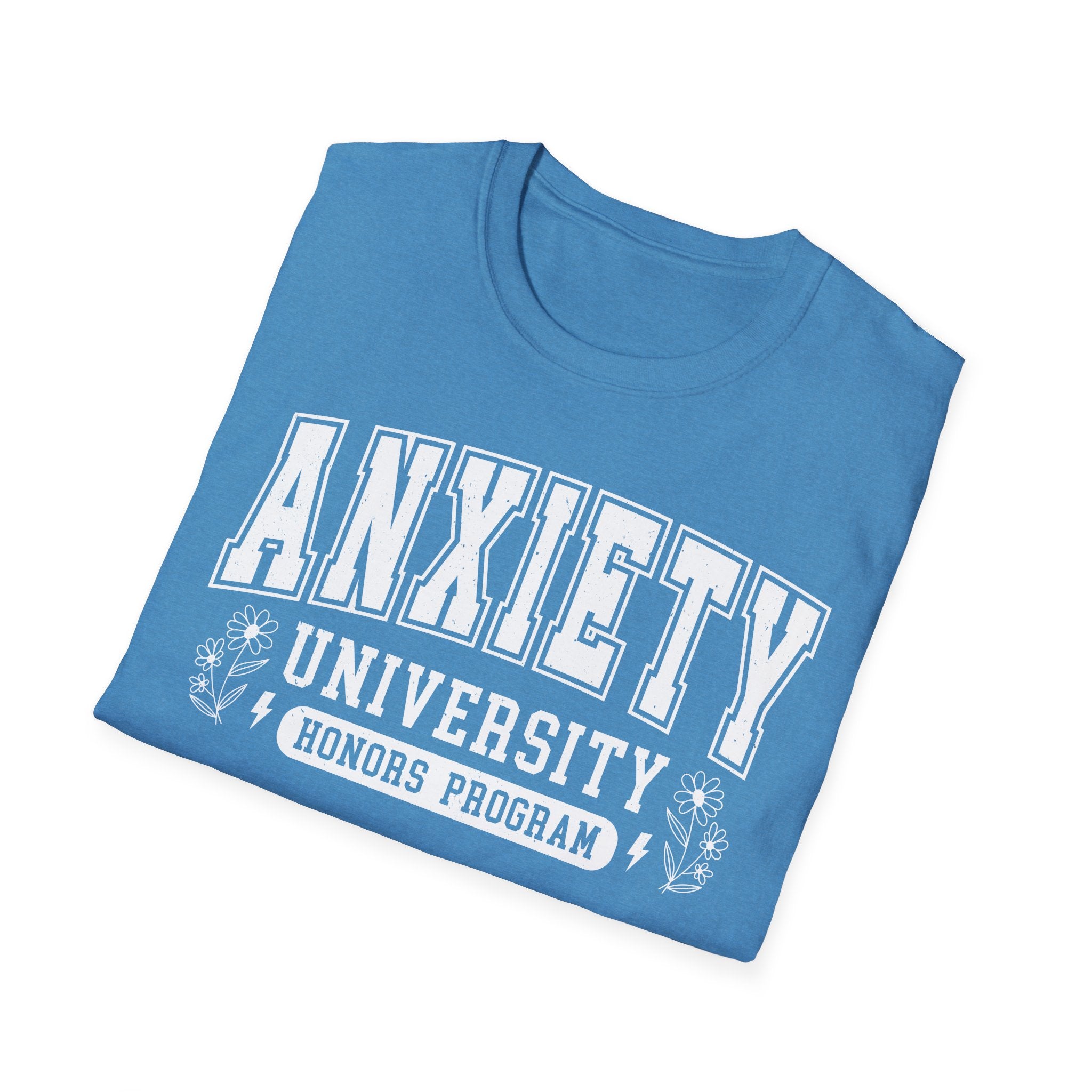 Anxiety University T-Shirt – "Anxiety University Honors Program" College Style Tee