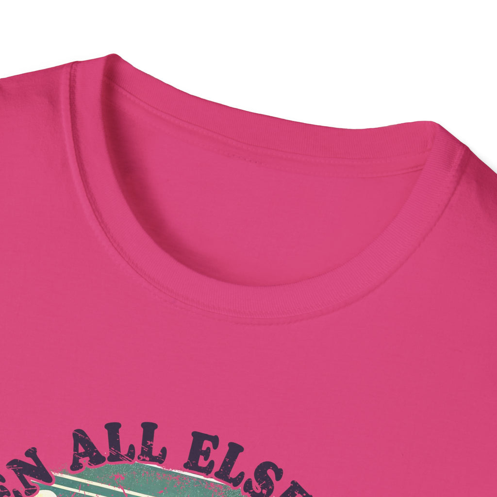 Faith-Based Graphic T-Shirt — "When All Else Fails, God Doesn't" Desert Sunset Design