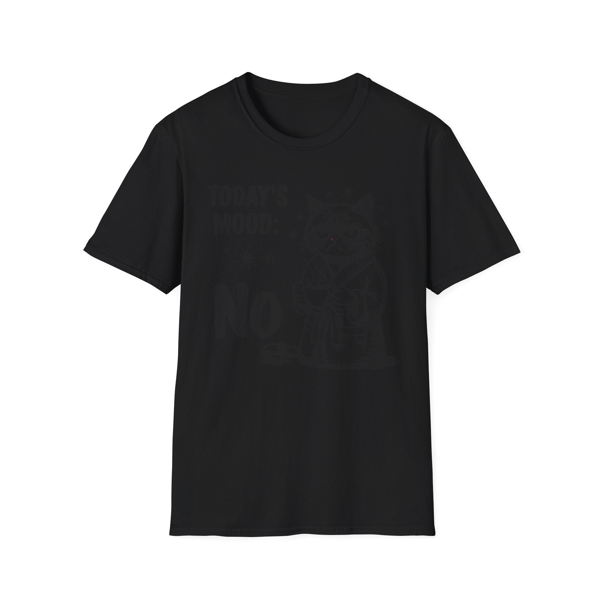 Funny "Today's Mood: No" Cat T-Shirt