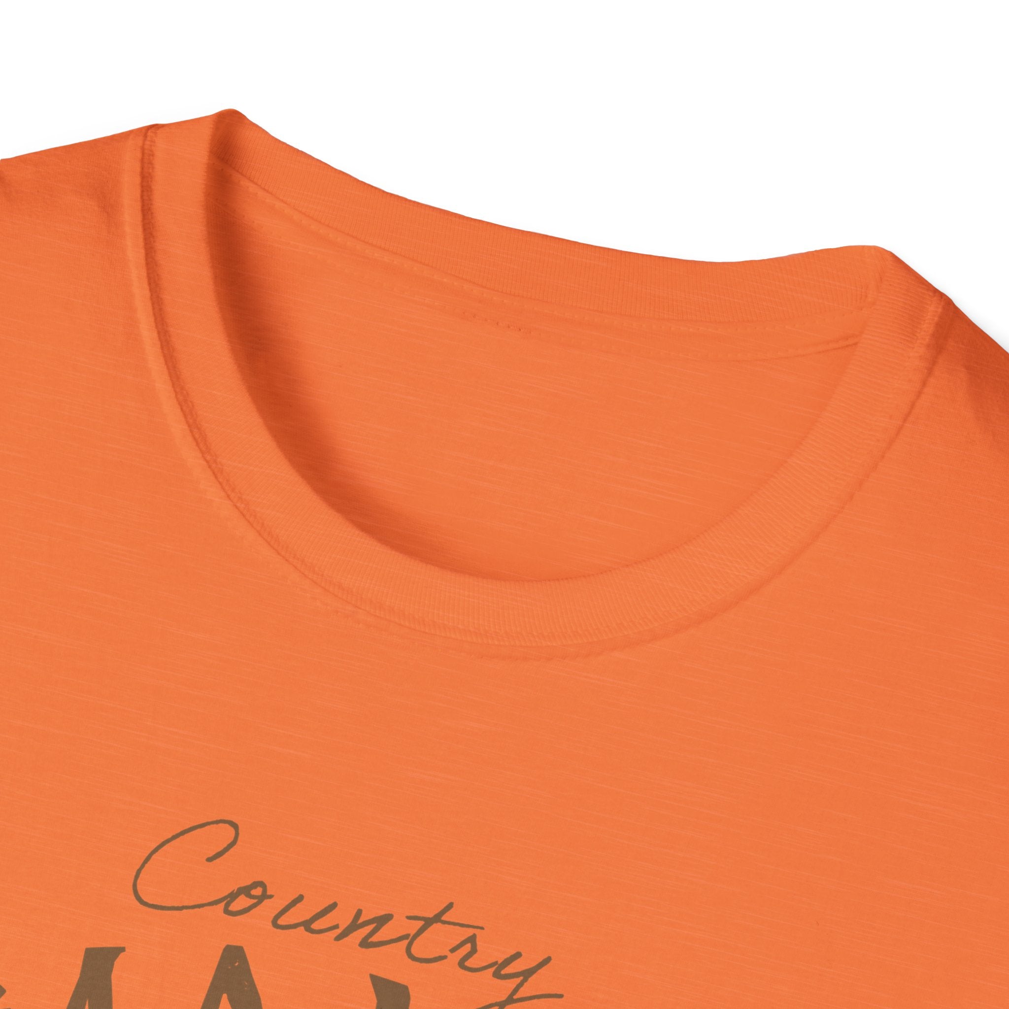 Country Mama T-Shirt — Floral Longhorn Skull Graphic