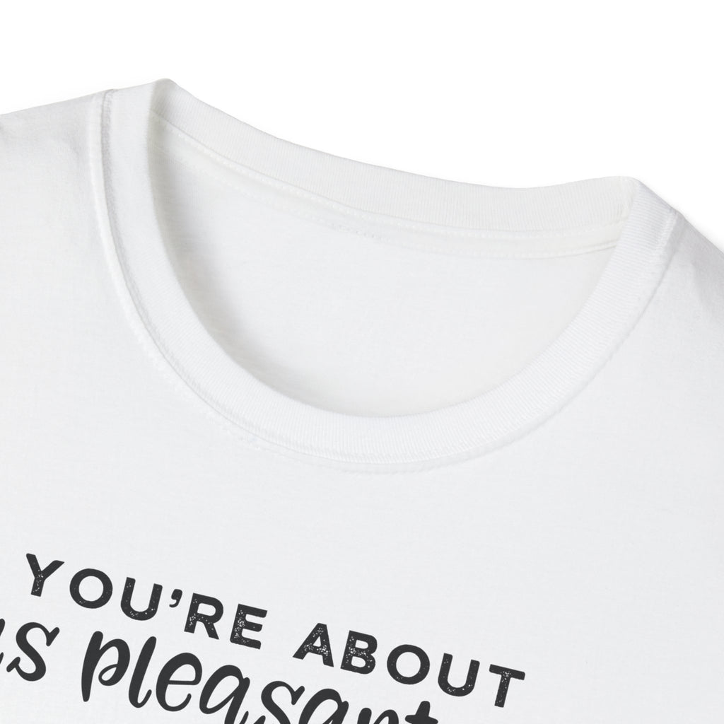 Cow Graphic Tee — "You’re About as Pleasant as an Itchy Butthole" Funny Novelty T‑Shirt