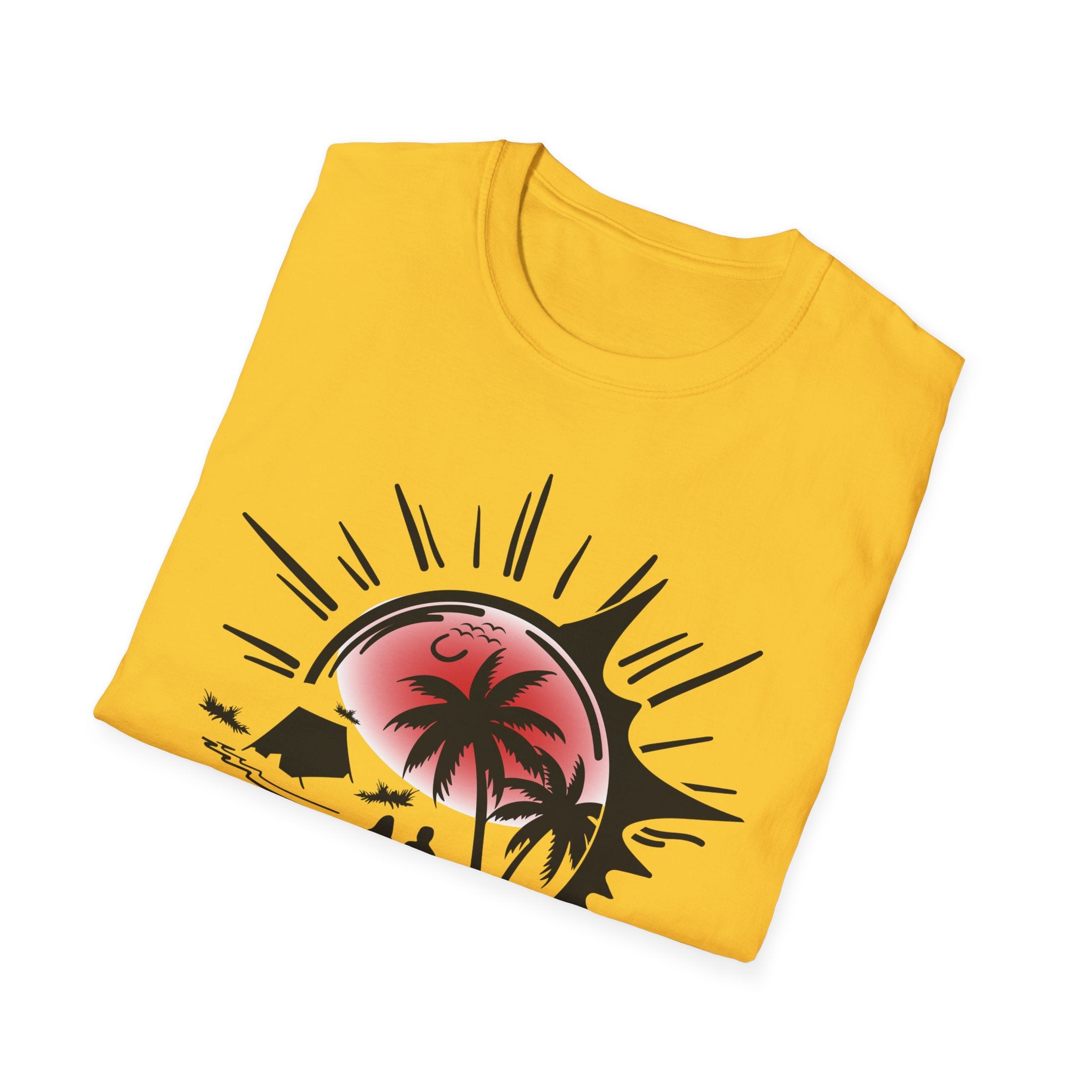T-Shirt — Tropical Sunset Beach Graphic Tee