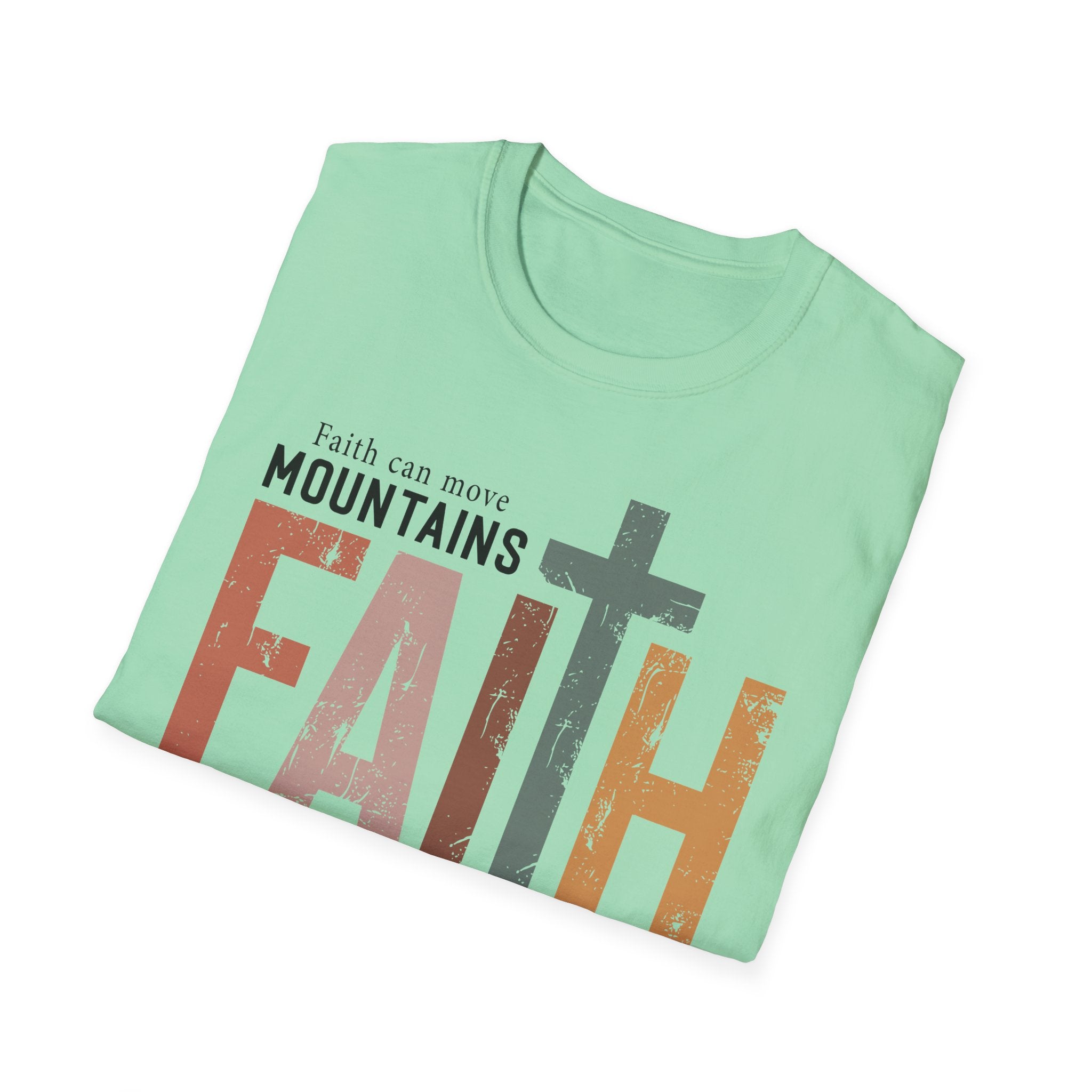Faith Mountains T-Shirt — Matthew 17:20 Christian Inspirational Tee