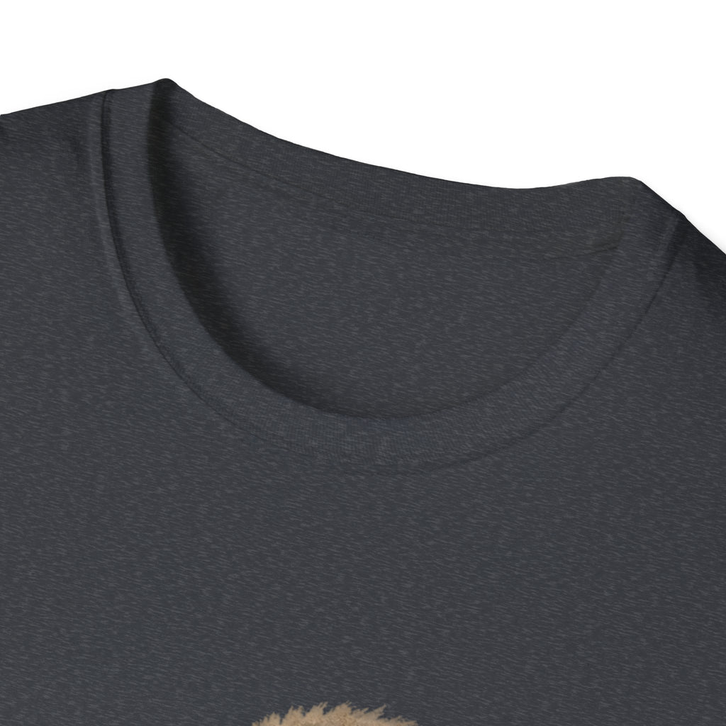 Chimpanzee with Stuffed Monkey T‑Shirt — Cute Baby Ape Holding Plush Tee