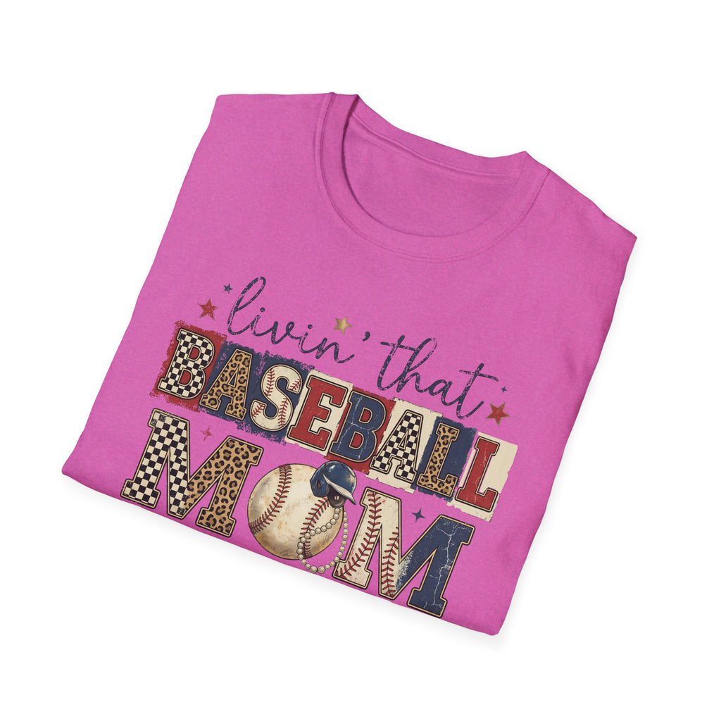 Baseball Mom Life T-Shirt — Livin' That Baseball Mom Life Graphic Tee
