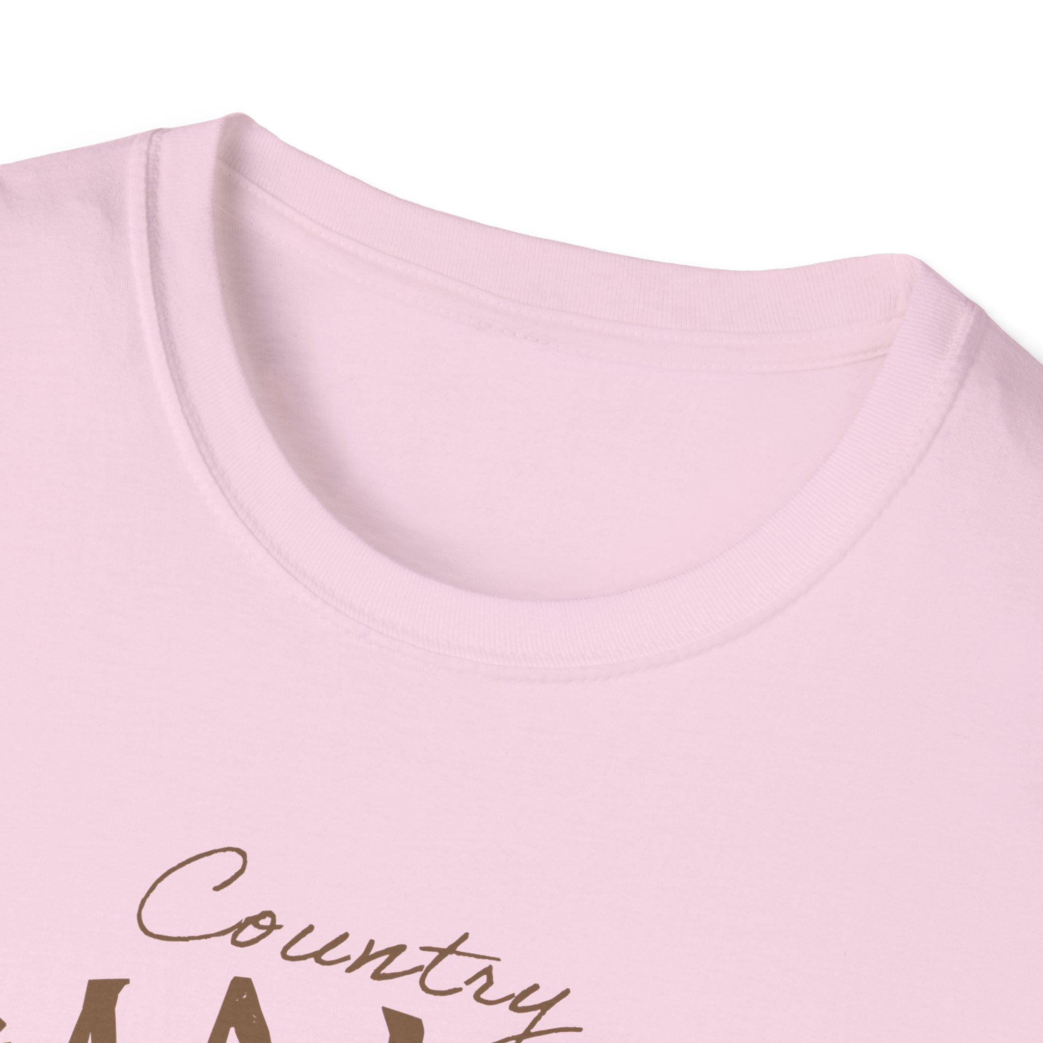 Country Mama T-Shirt — Floral Longhorn Skull Graphic