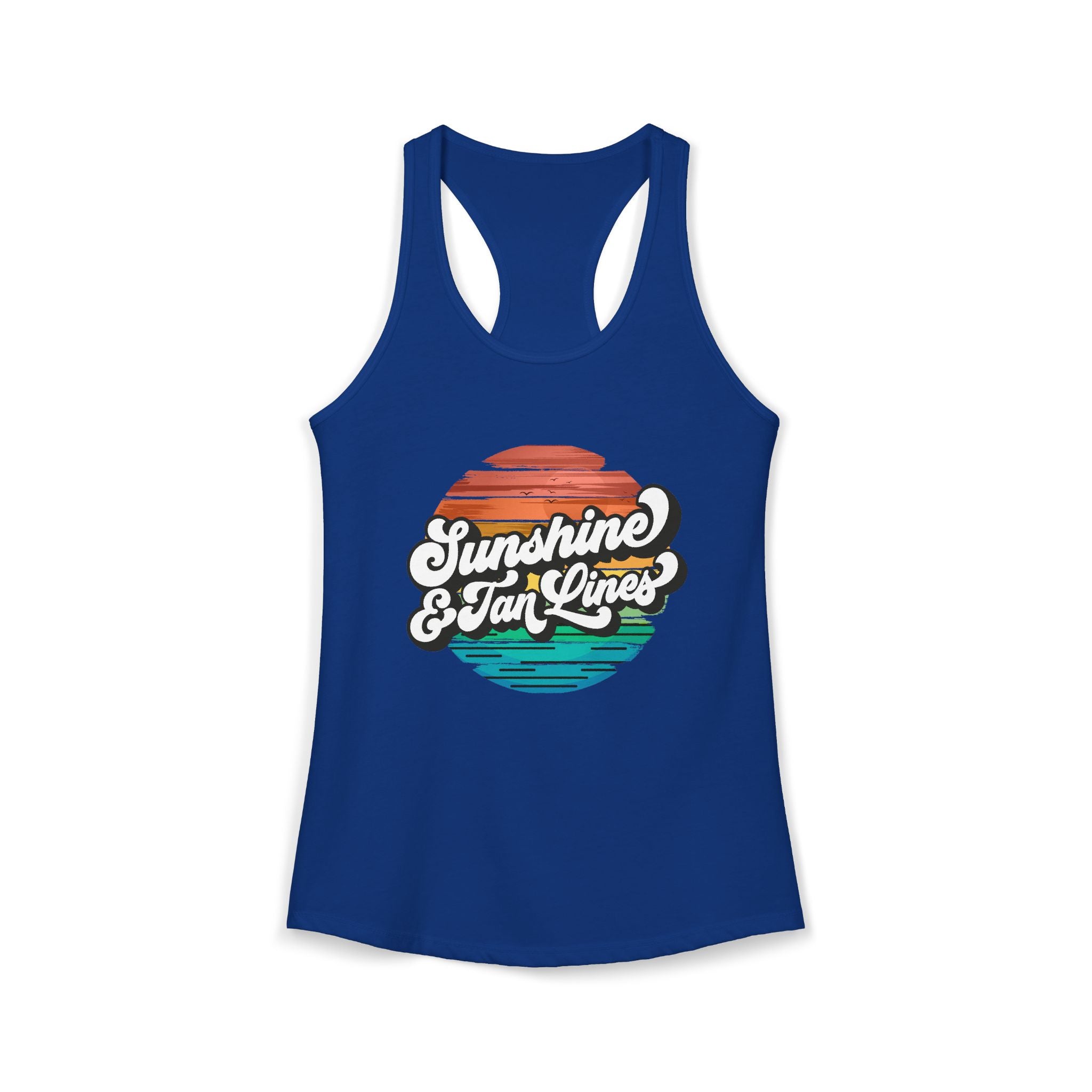 Sunshine & Tan Lines -- Women's Ideal Racerback Tank