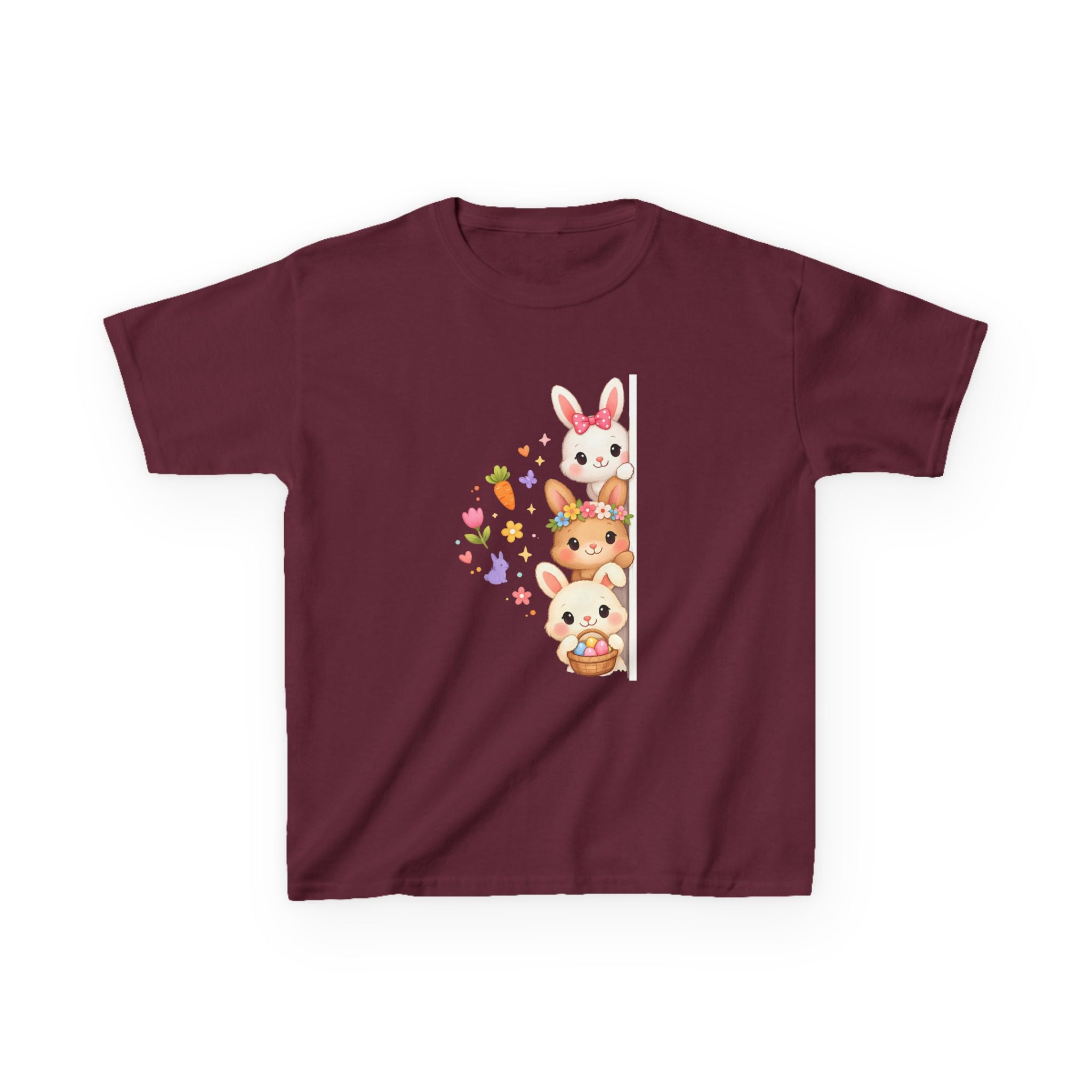 Kids Tee — Cute Stacked Woodland Animals with Bunnies & Squirrel Design