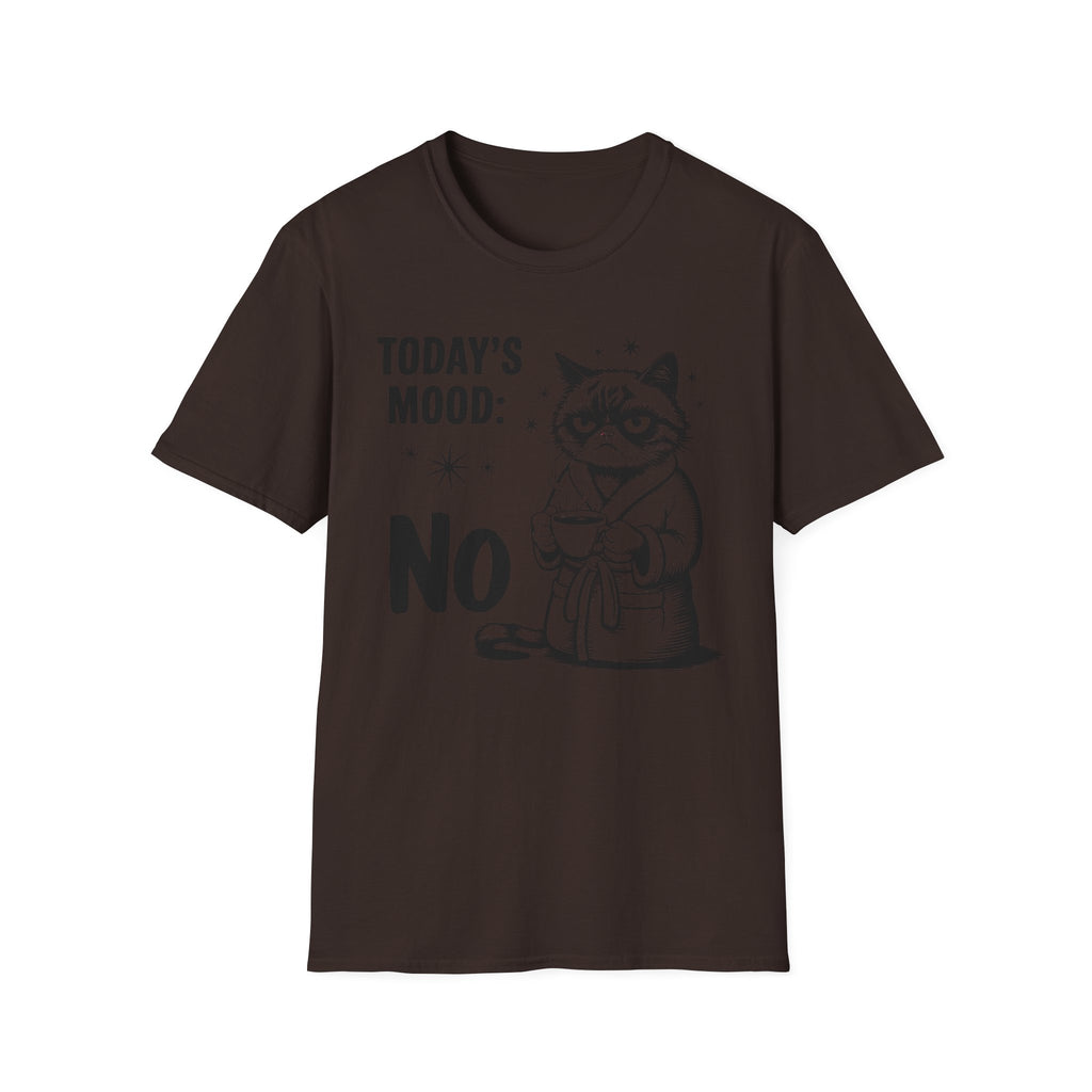 Funny "Today's Mood: No" Cat T-Shirt