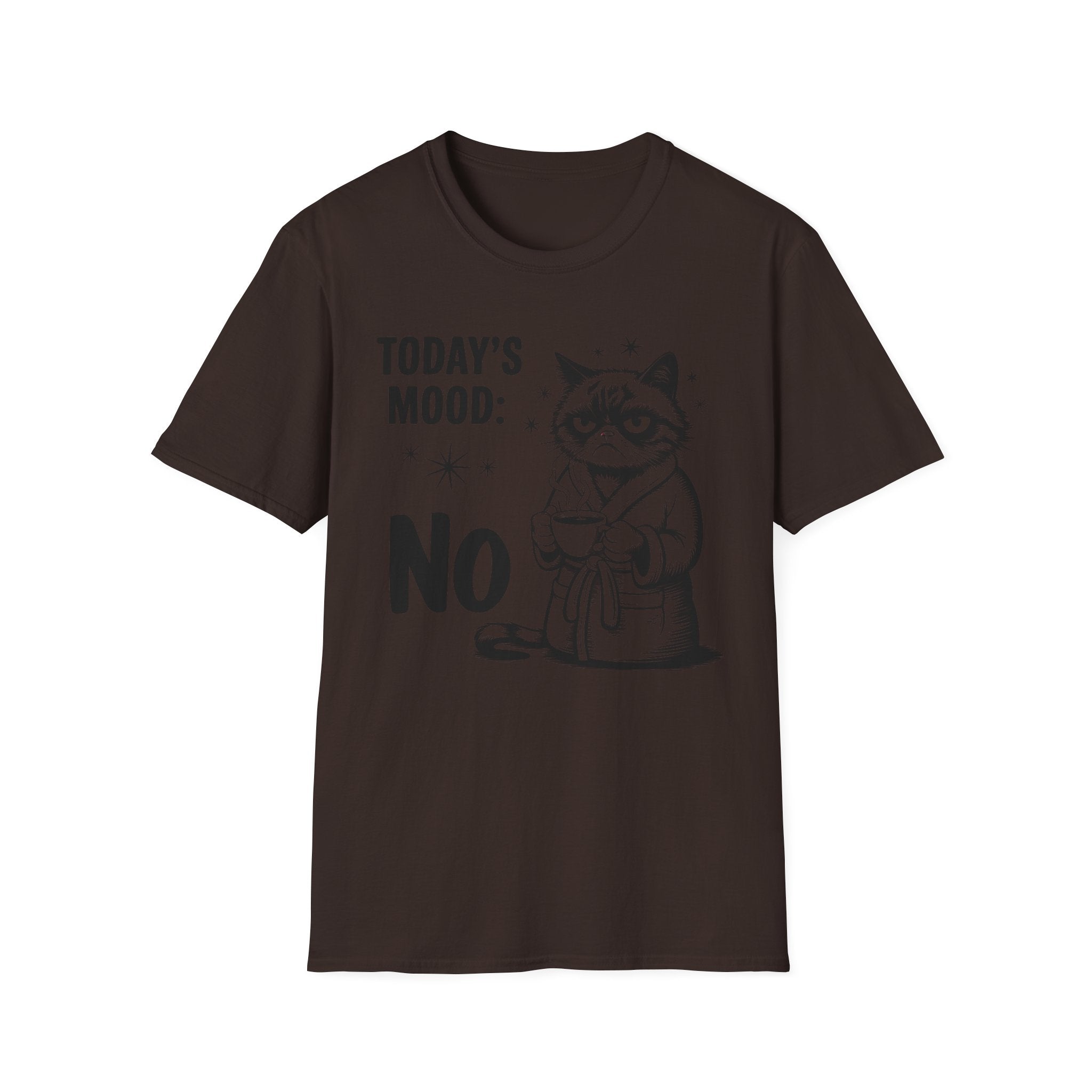 Funny "Today's Mood: No" Cat T-Shirt