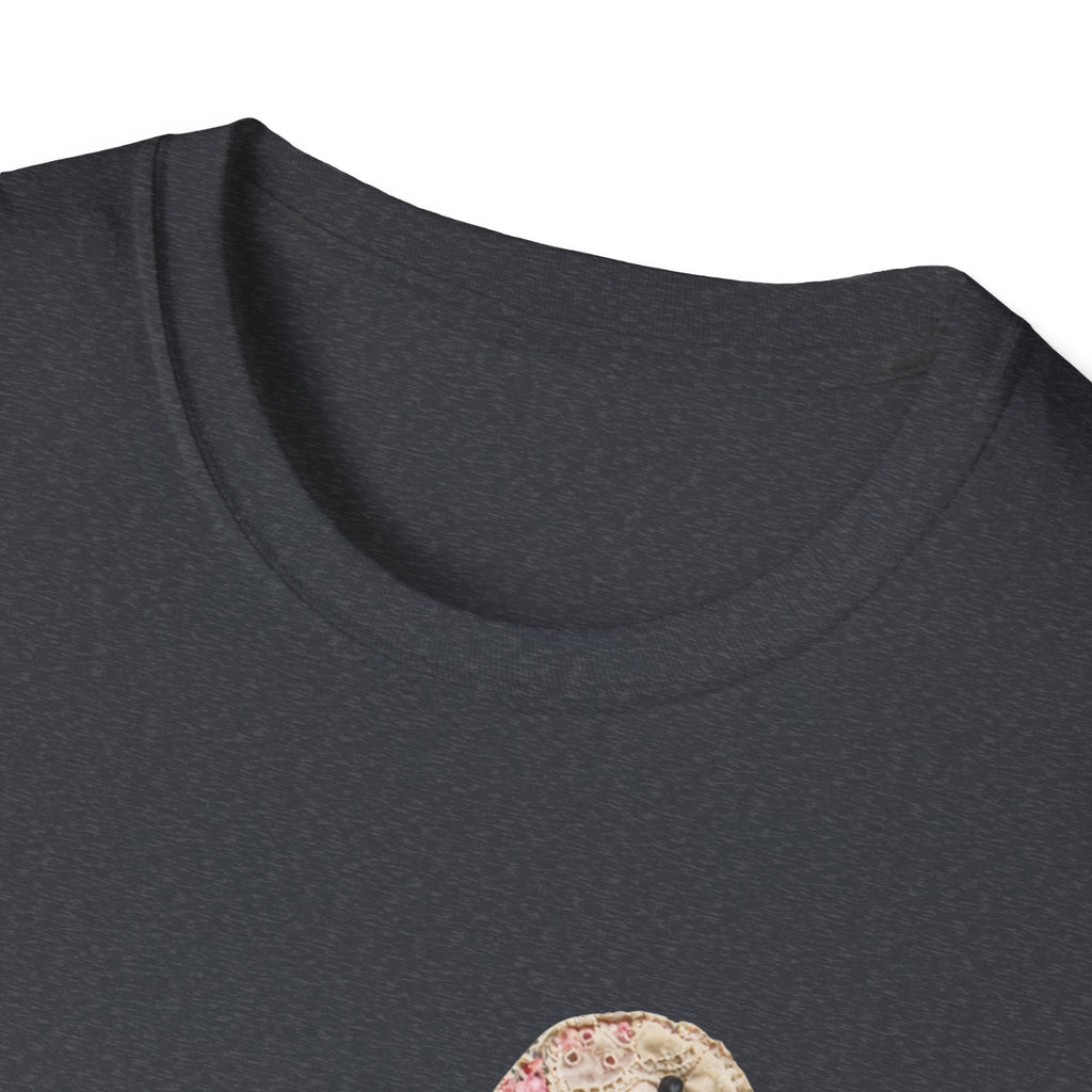 Vintage Patchwork Duck T-Shirt — Cute Floral Goose with Bow Tee