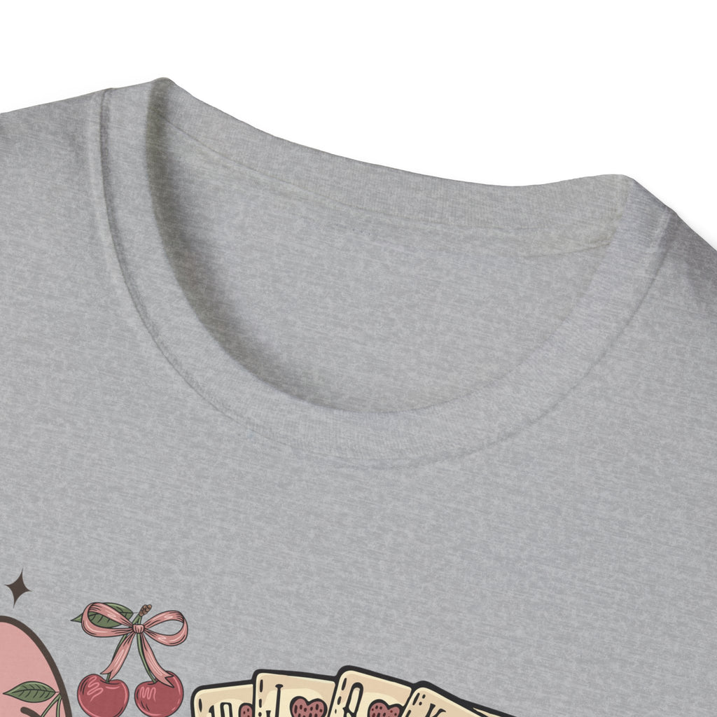 Cowgirl Aesthetic T‑Shirt — Western Boots, Cards & Ribbon Graphic