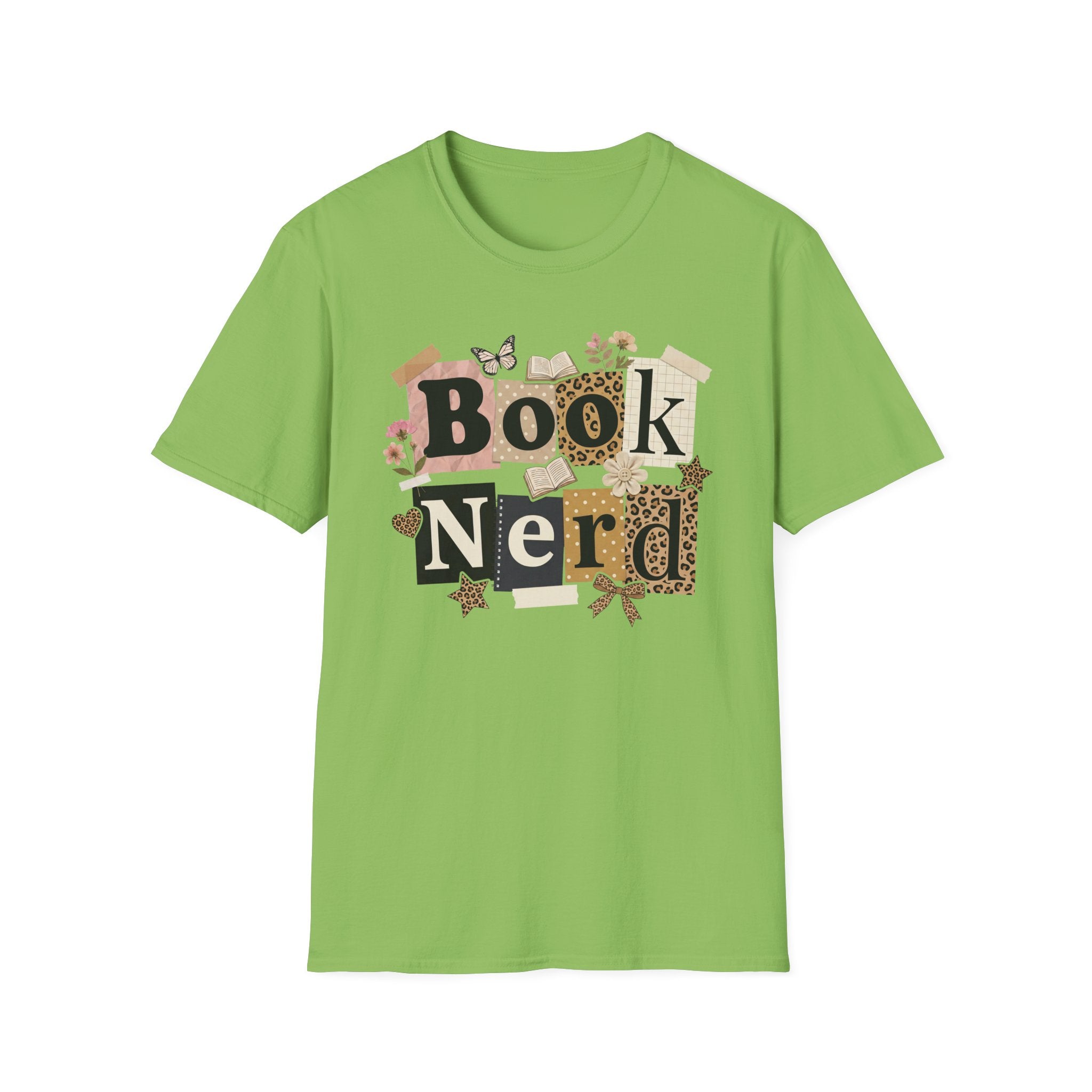 Book Nerd T-Shirt — Vintage Collage Reading Lover Tee
