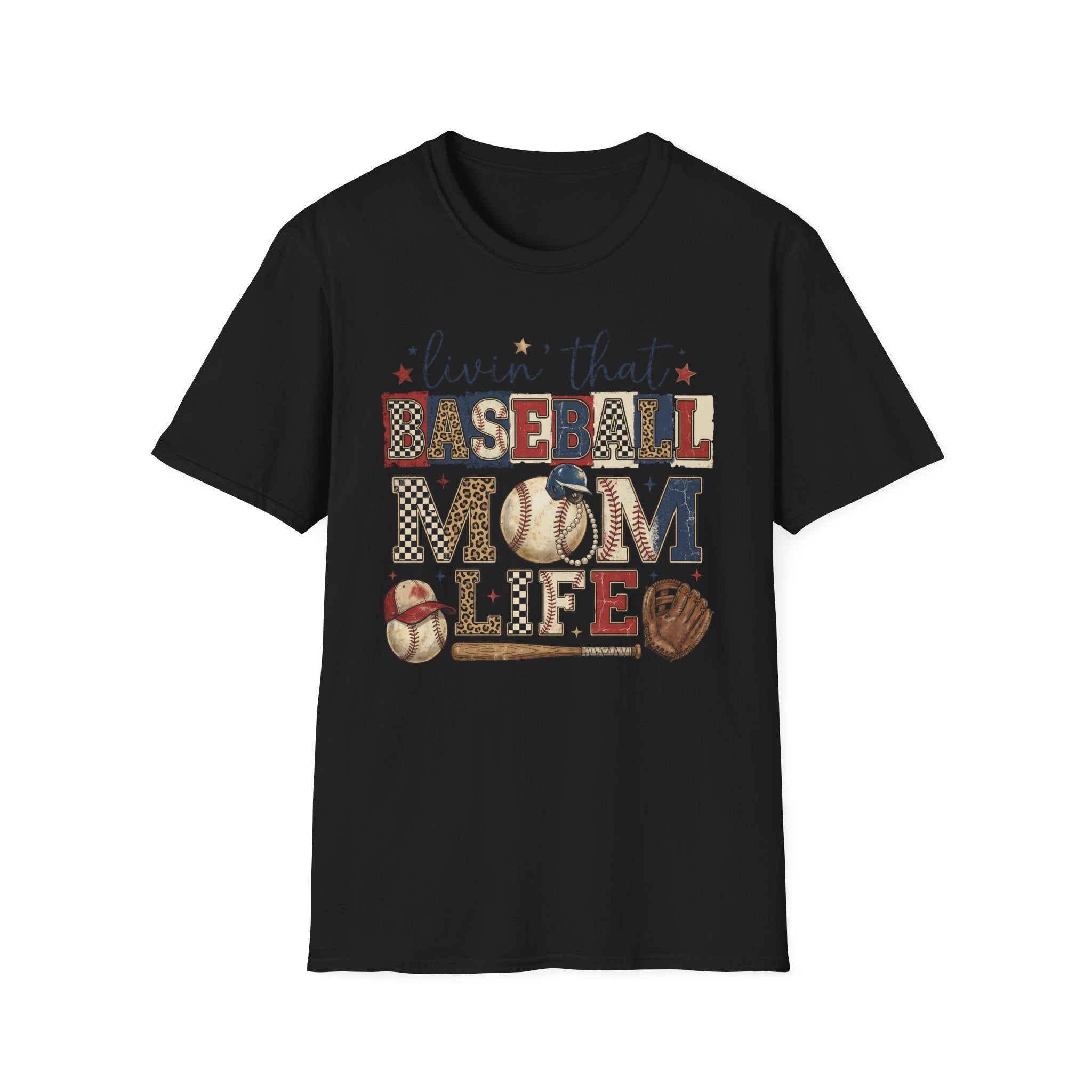 Baseball Mom Life T-Shirt — Livin' That Baseball Mom Life Graphic Tee
