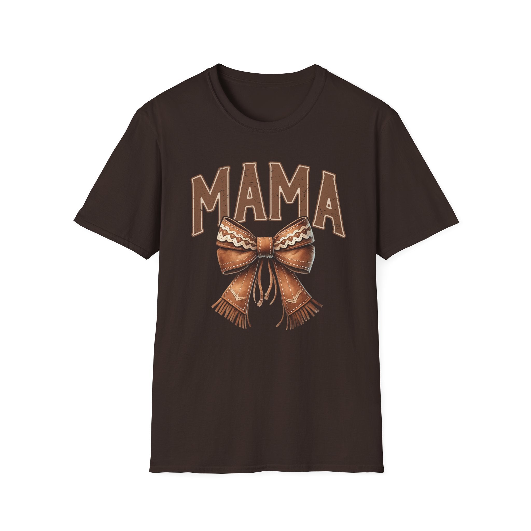 Mama Bow T-Shirt — Vintage Rustic Mom Graphic Tee for Mother's Day