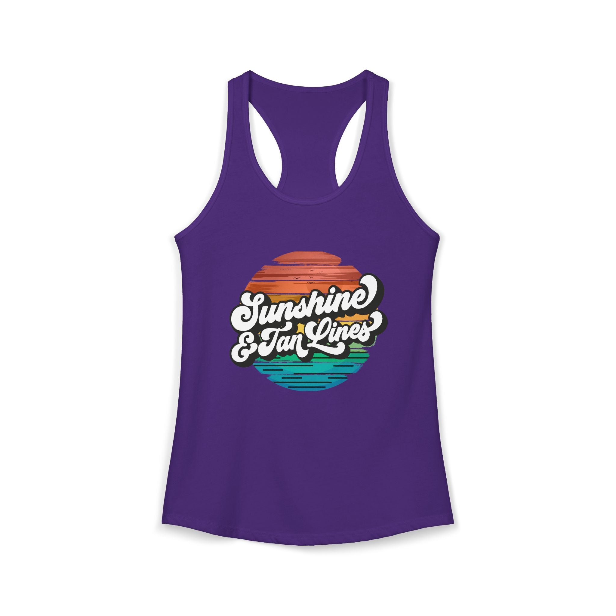 Sunshine & Tan Lines -- Women's Ideal Racerback Tank