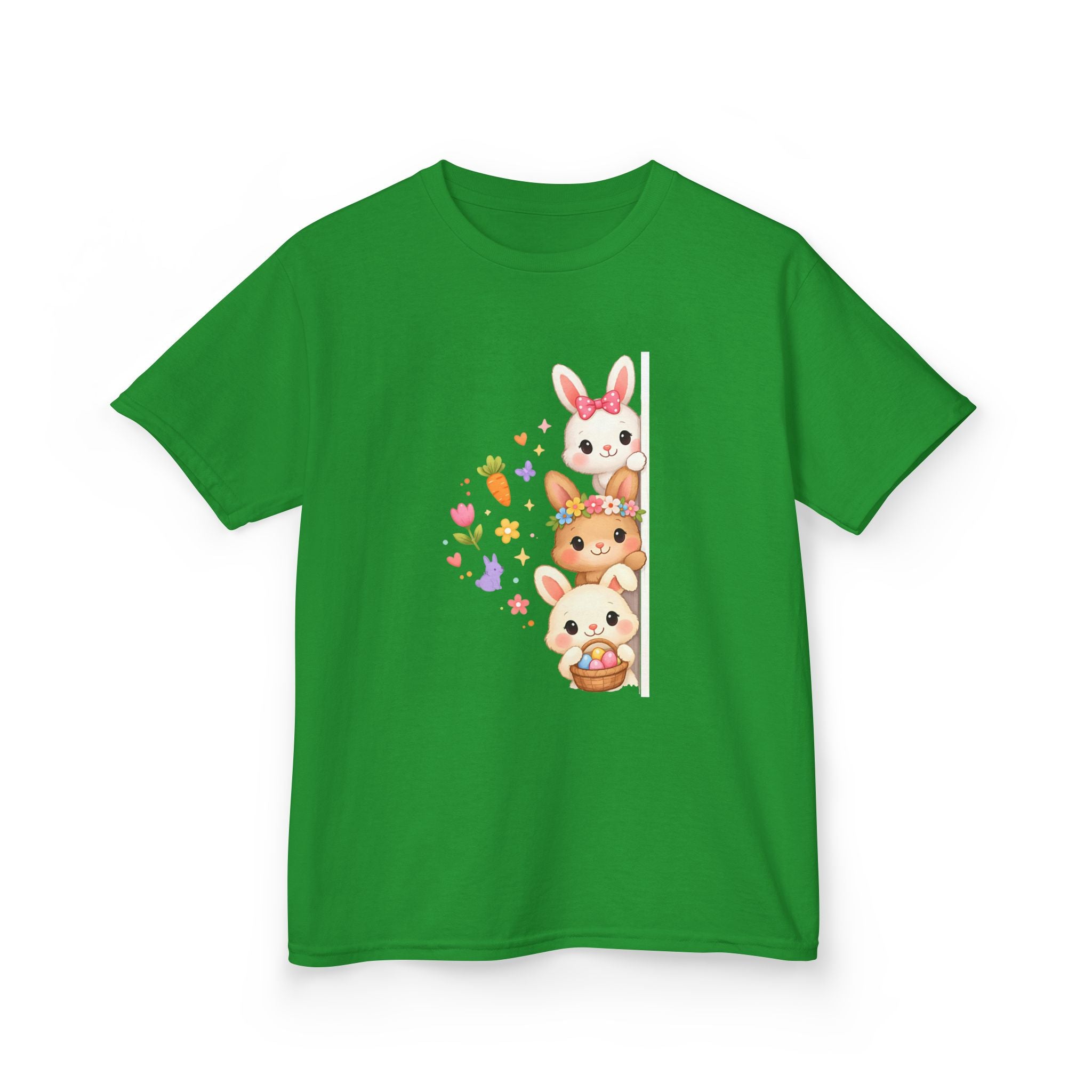 Kids Tee — Cute Stacked Woodland Animals with Bunnies & Squirrel Design