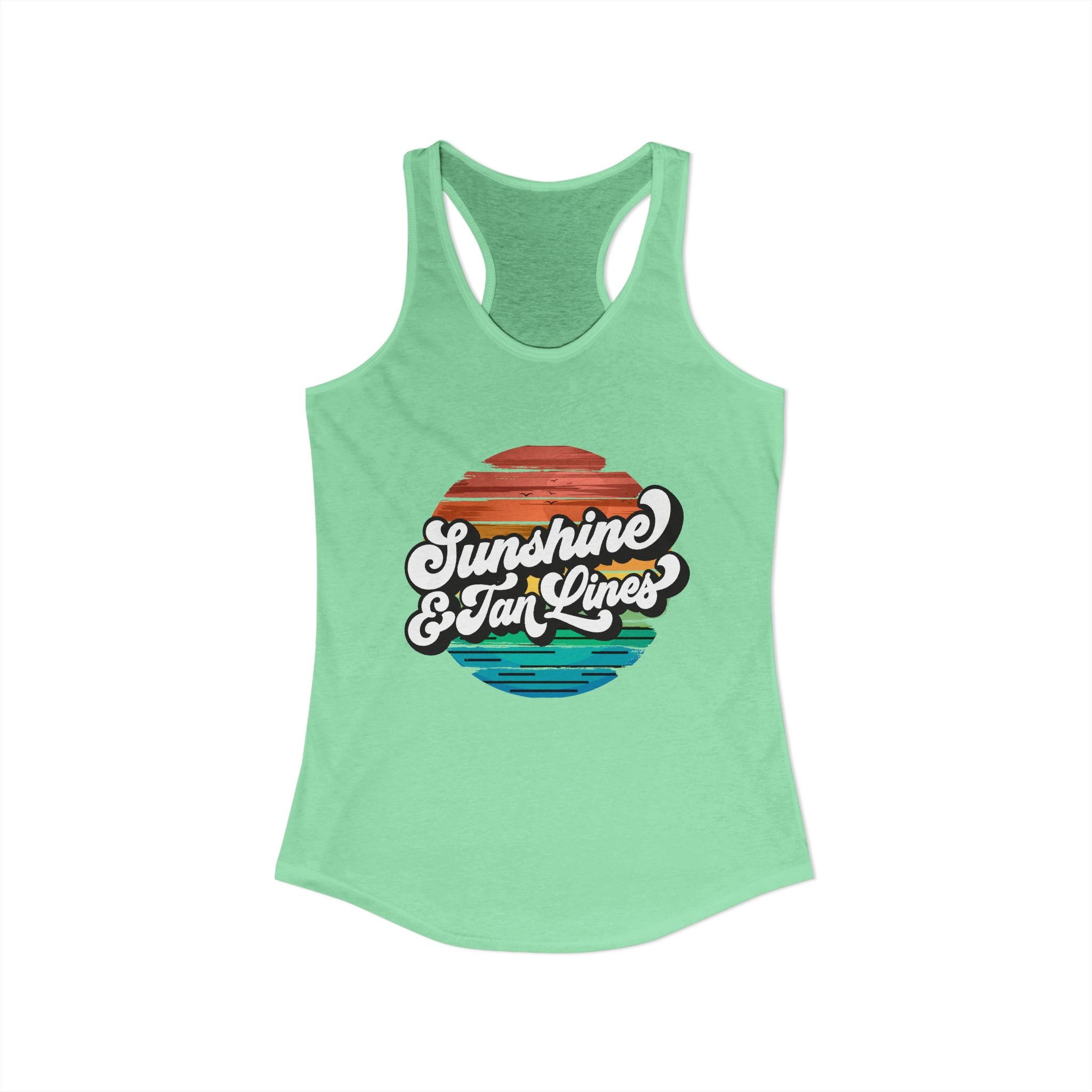Sunshine & Tan Lines -- Women's Ideal Racerback Tank