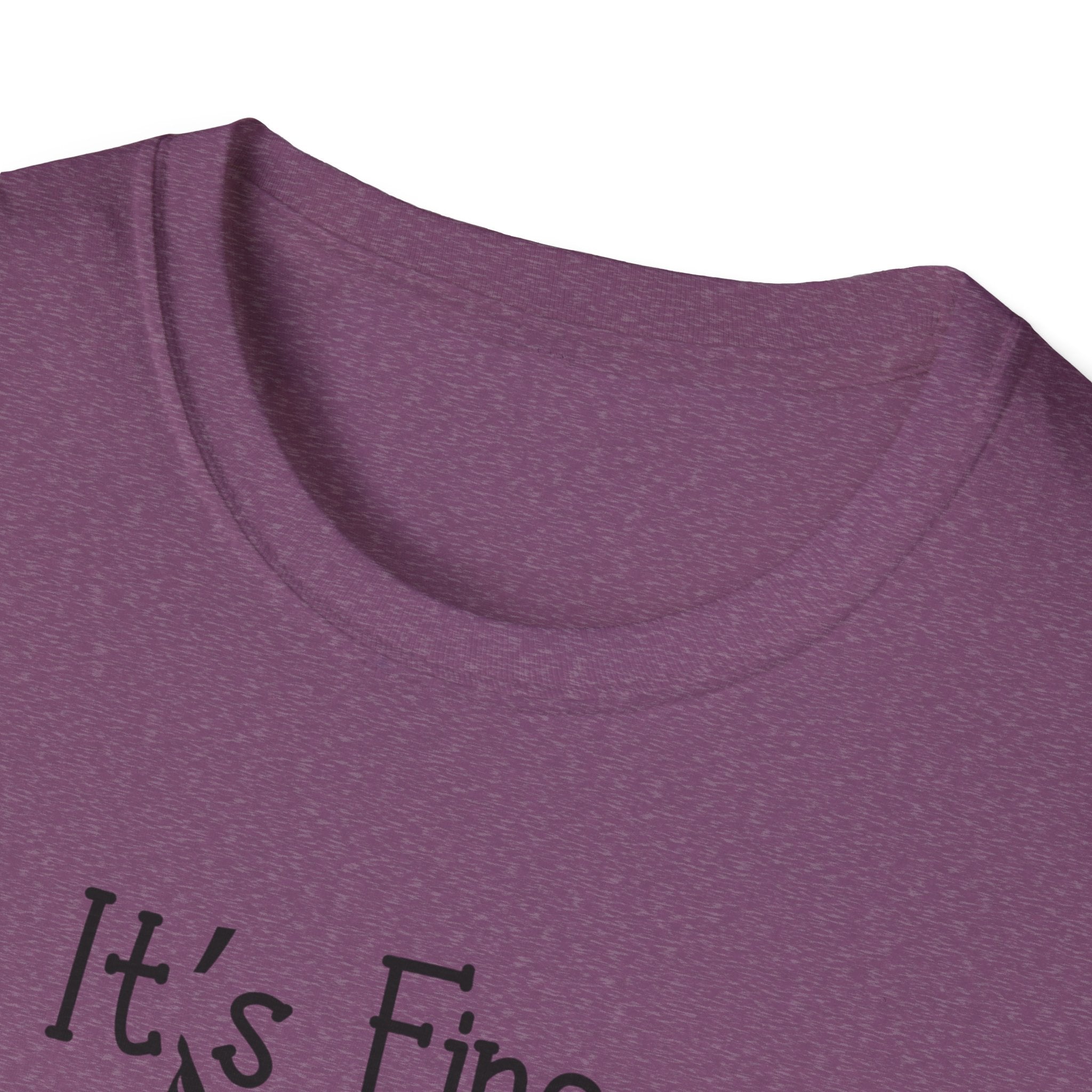 It's Fine Cat T-Shirt — Funny Grunge Cat Graphic Tee ("It's Fine I'm Fine Everything Is Fine")