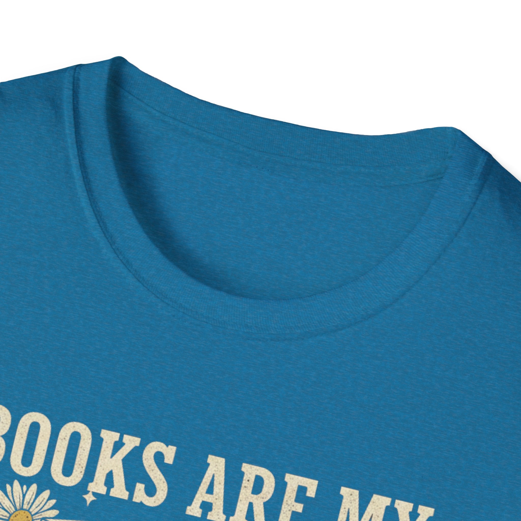 Books Are My Therapy T-Shirt — Stack of Books & Coffee Literary Tee